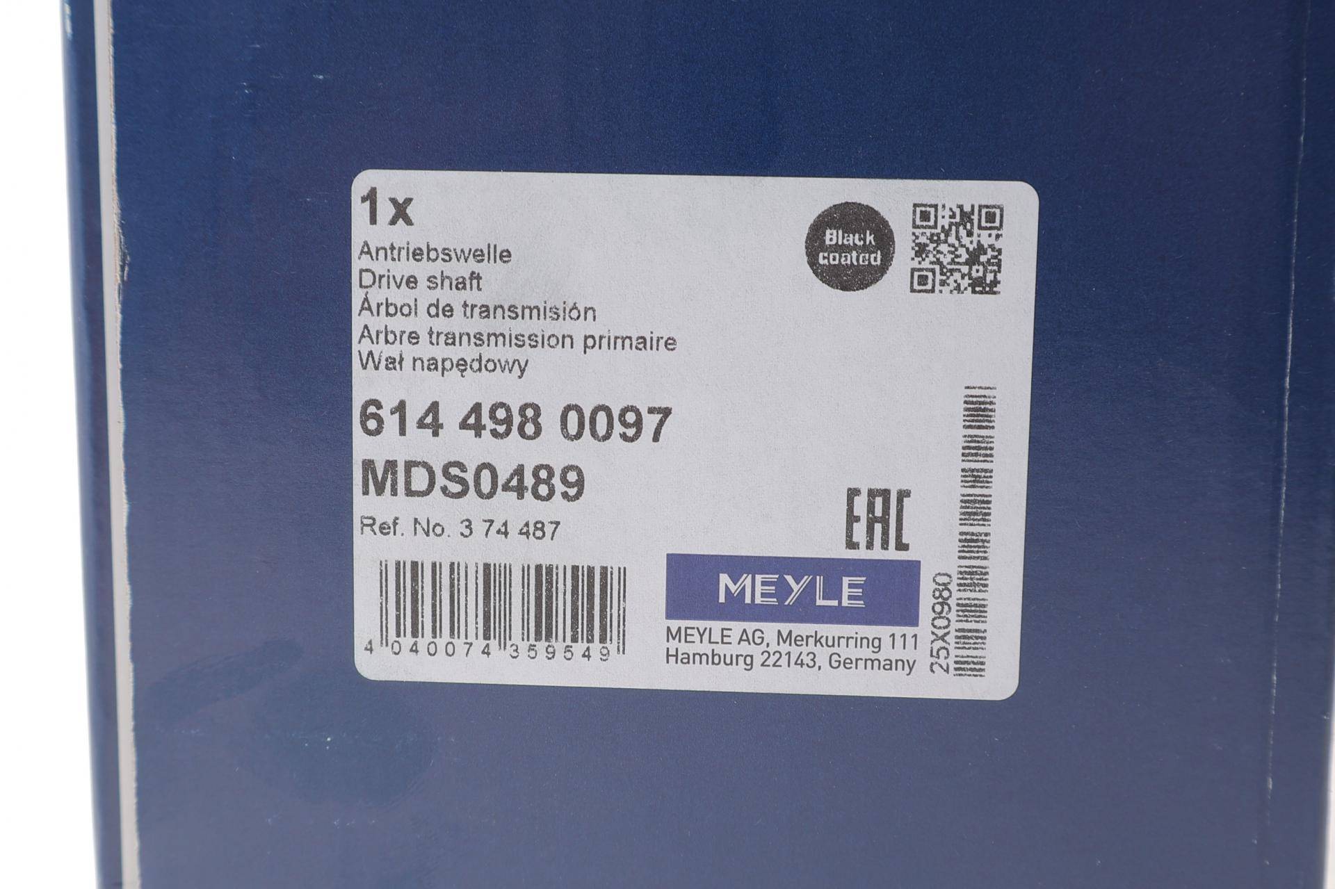 Піввісь (передня) (R) Opel Astra J 09- (33x22x982mm)