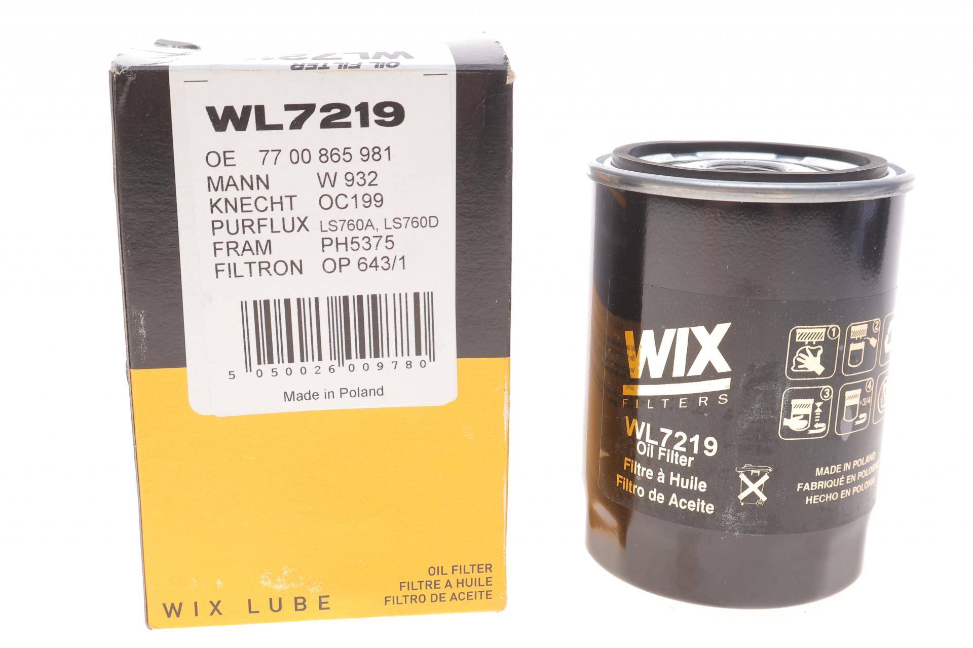 Фільтр масляний Renault Express 1.9D 95-98