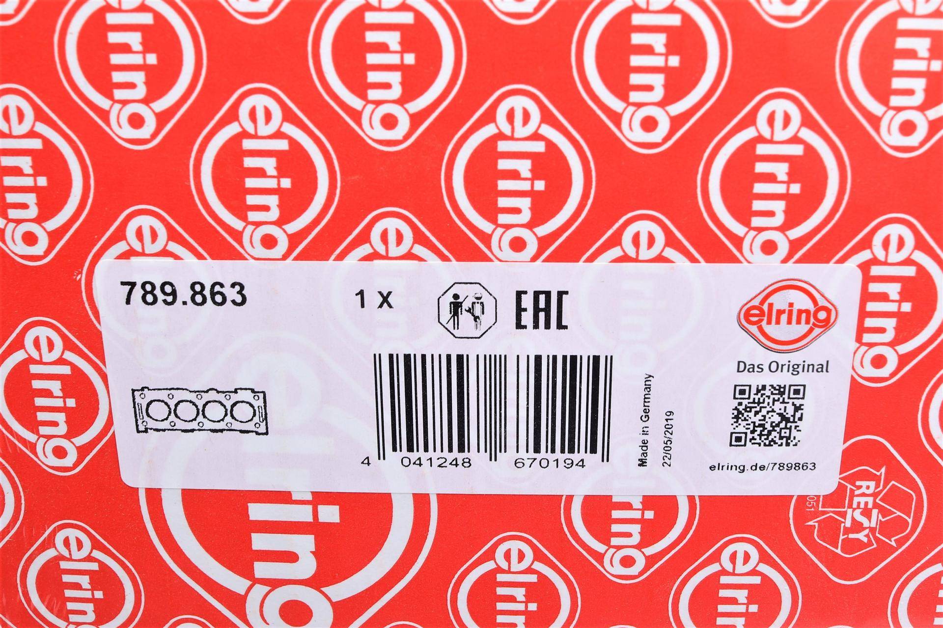 Прокладка ГБЦ VW Crafter/T5/T6 2.0 TDI 09- (1 метка) (1.55mm)