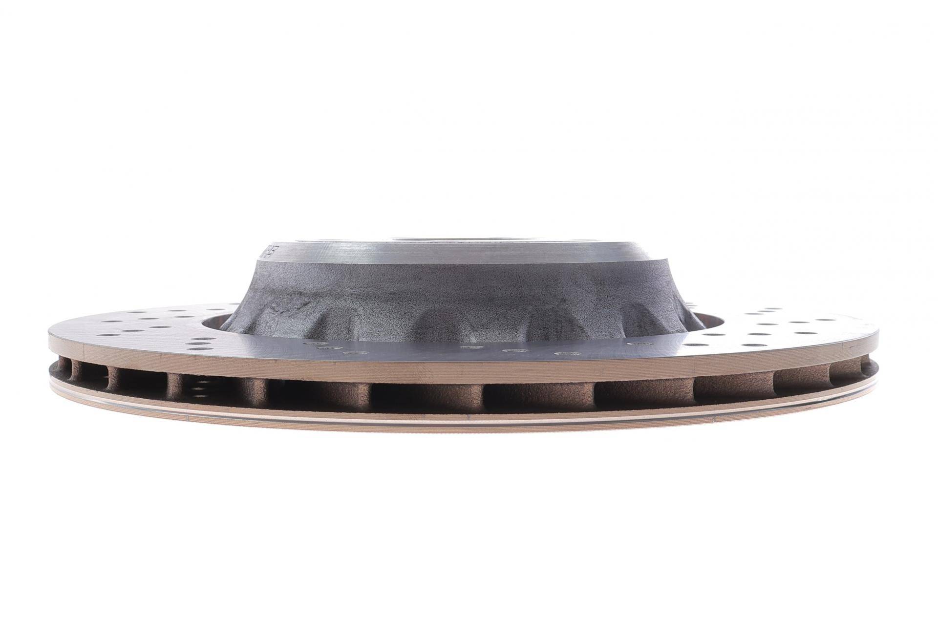 Диск гальмівний (задній) BMW M3 (F30/F80)/M4 (F82/F83) 14-20 (370x24) (R) (з покрит.) (вентил.) (з отворами)