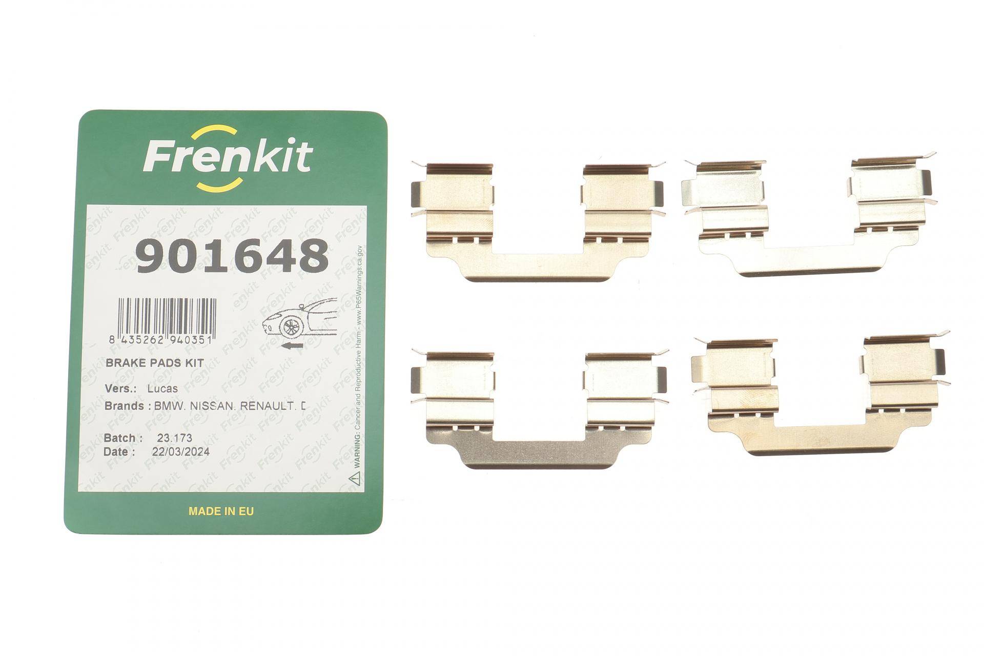 Планка супорта (переднього) прижимна (к-кт) Renault Kangoo 08- (Lucas)