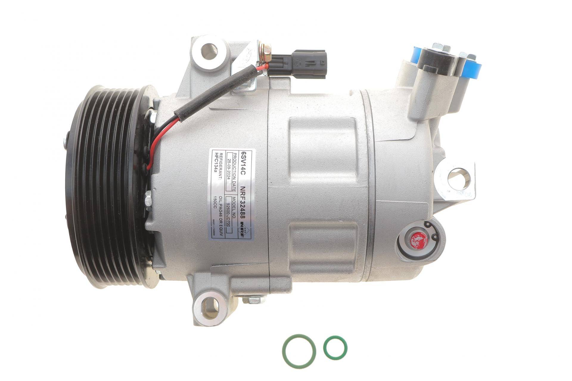 Компресор кондиціонера Nissan Qashqai/X-trail 1.6D/2.0D 07-13 (7PK/d=115mm)