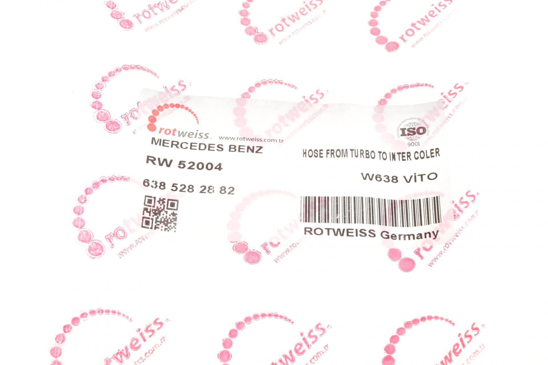 Патрубок інтеркулера (нижній) MB Vito (W638) 2.2CDI 99-03 (OM611)