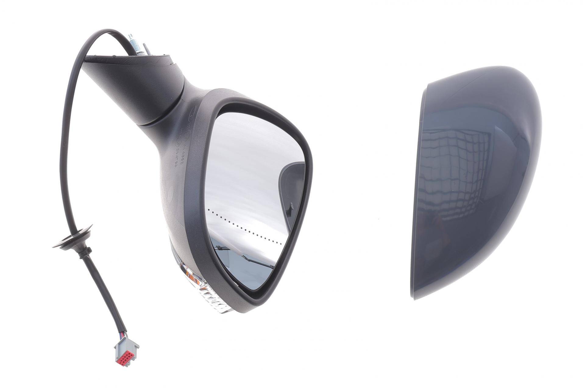 Дзеркало заднього виду (під фарбування) Ford Fiesta 08- (R) (електро/з повор./без підігріву)