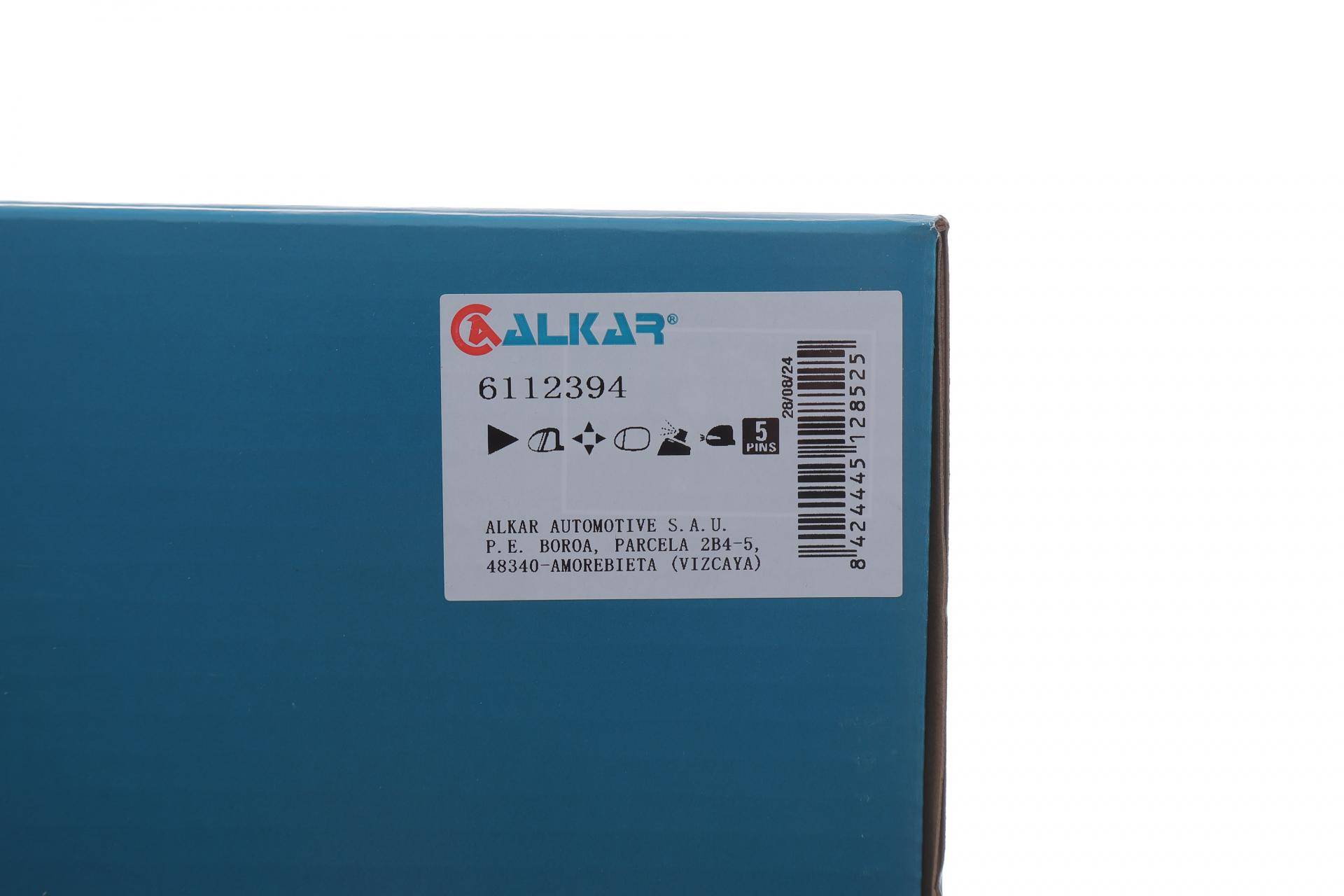 Дзеркало заднього виду (під фарбування) Ford Fiesta 08- (R) (електро/з повор./без підігріву)