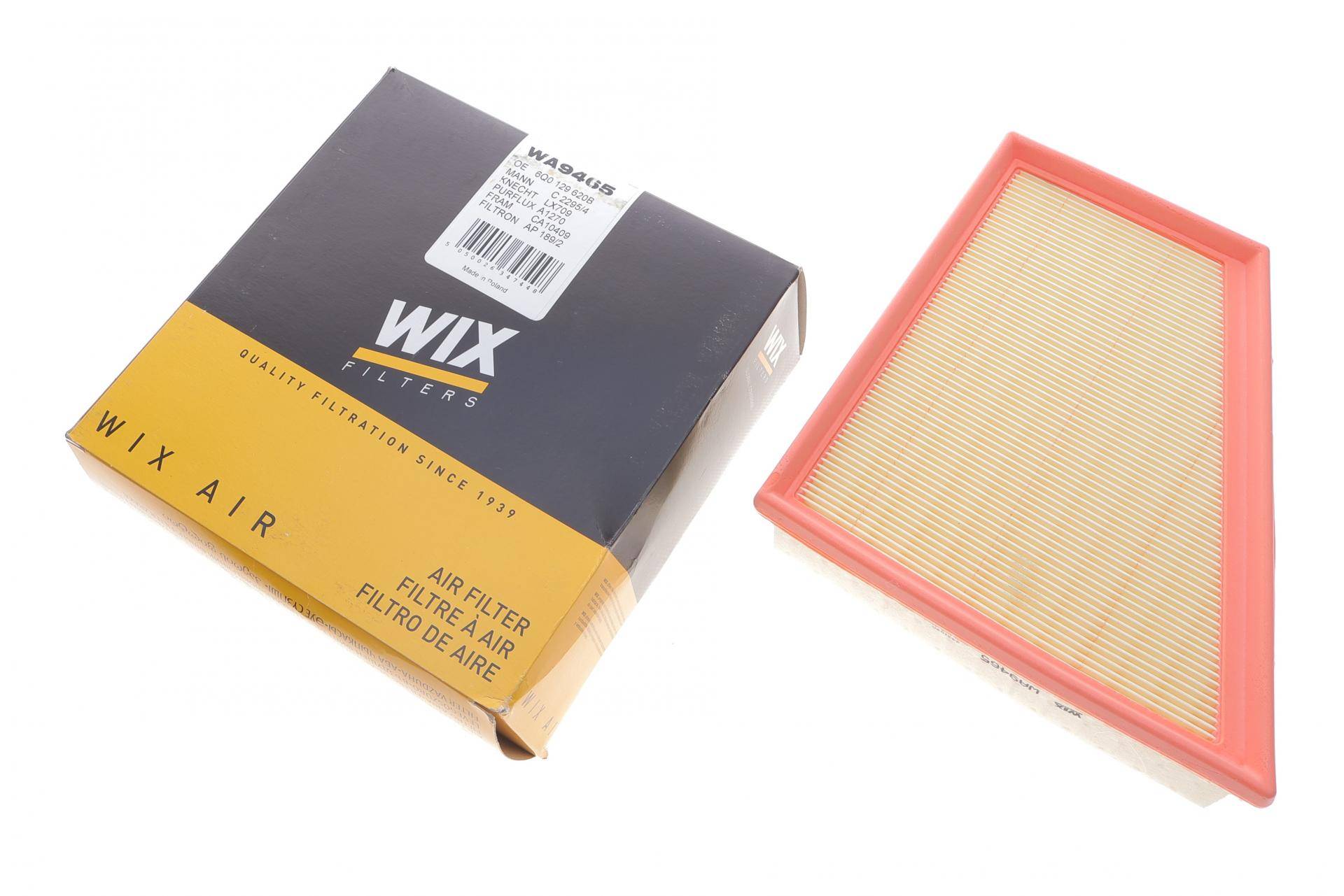 Фільтр повітряний VW Polo/Skoda Fabia 1.4TDI/1.8GTI/1.9SDI/TDI/2.0 99-12/Roomster 1.4TDI/1.9TDI 06-10