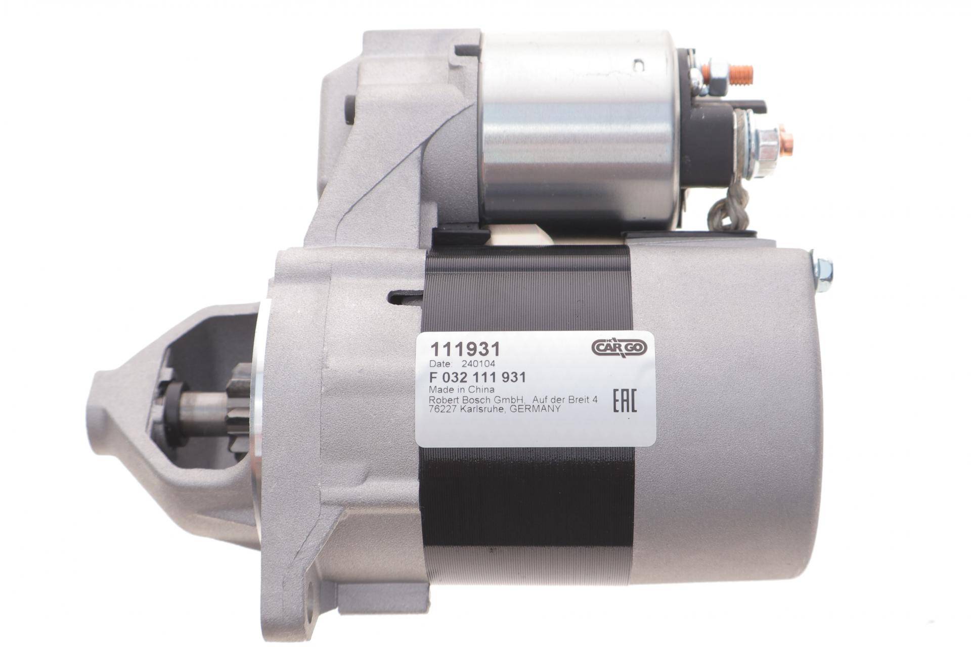 Стартер MB A-class (W168/W169) 1.4-2.1 (M166/M266) 97-12 (12V/1.2kw) (z=8/9/10) = 111931