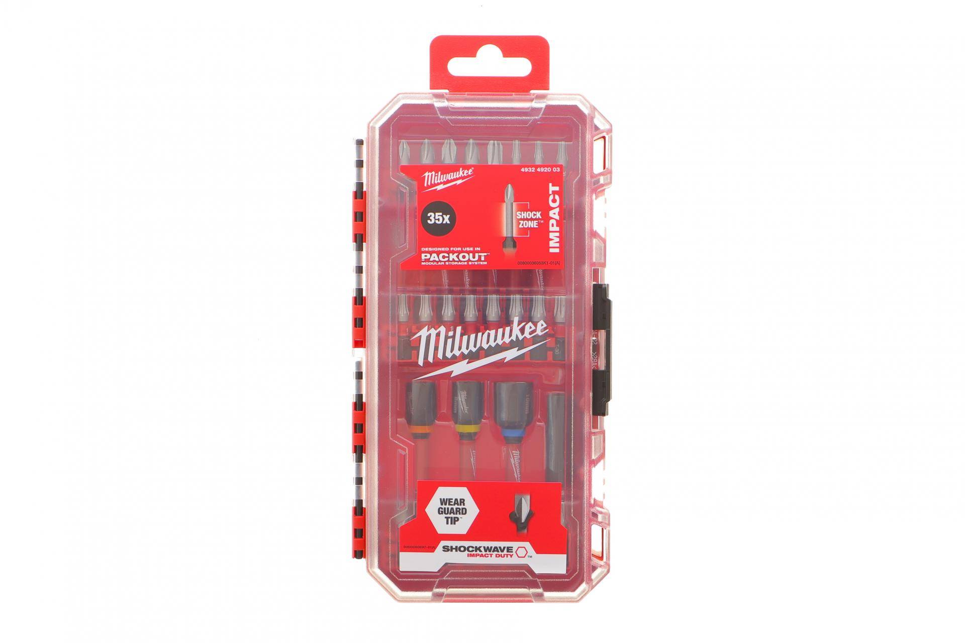 Набір біт комбінований SHOCKWAVE PACKOUT 1/4" 35 од.