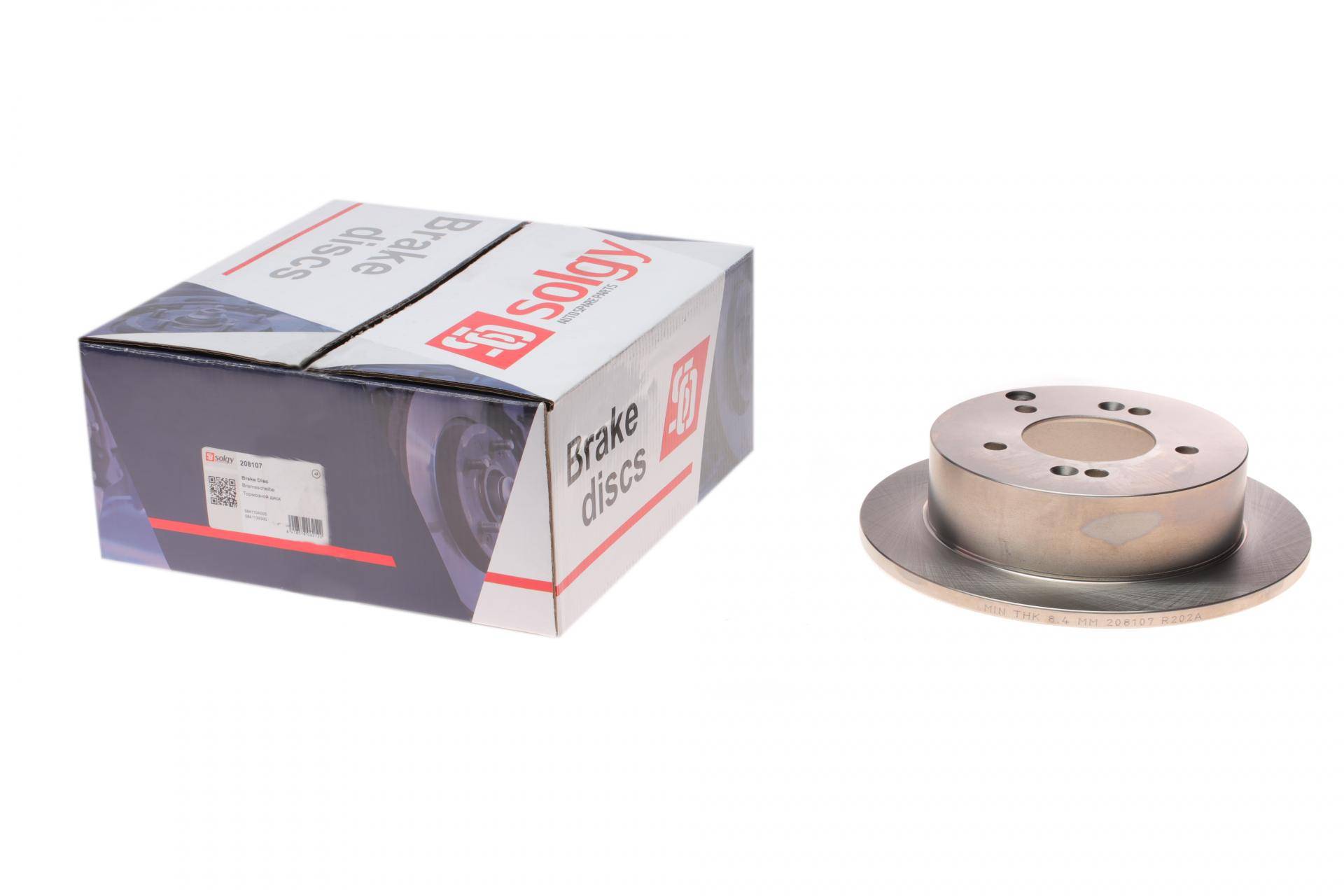 Диск гальмівний (задній) Hyundai Sonata V/Tucson/Kia Sportage 04- (262x10.1)