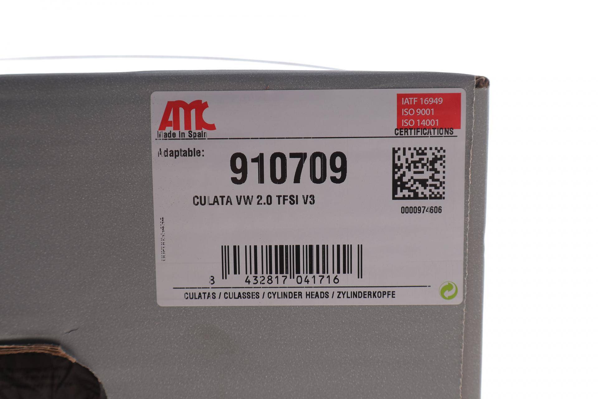 Головка блоку циліндрів VW Golf 2.0 GTI/R 16-/Audi Q5 2.0 TFSI 12- (gen III)