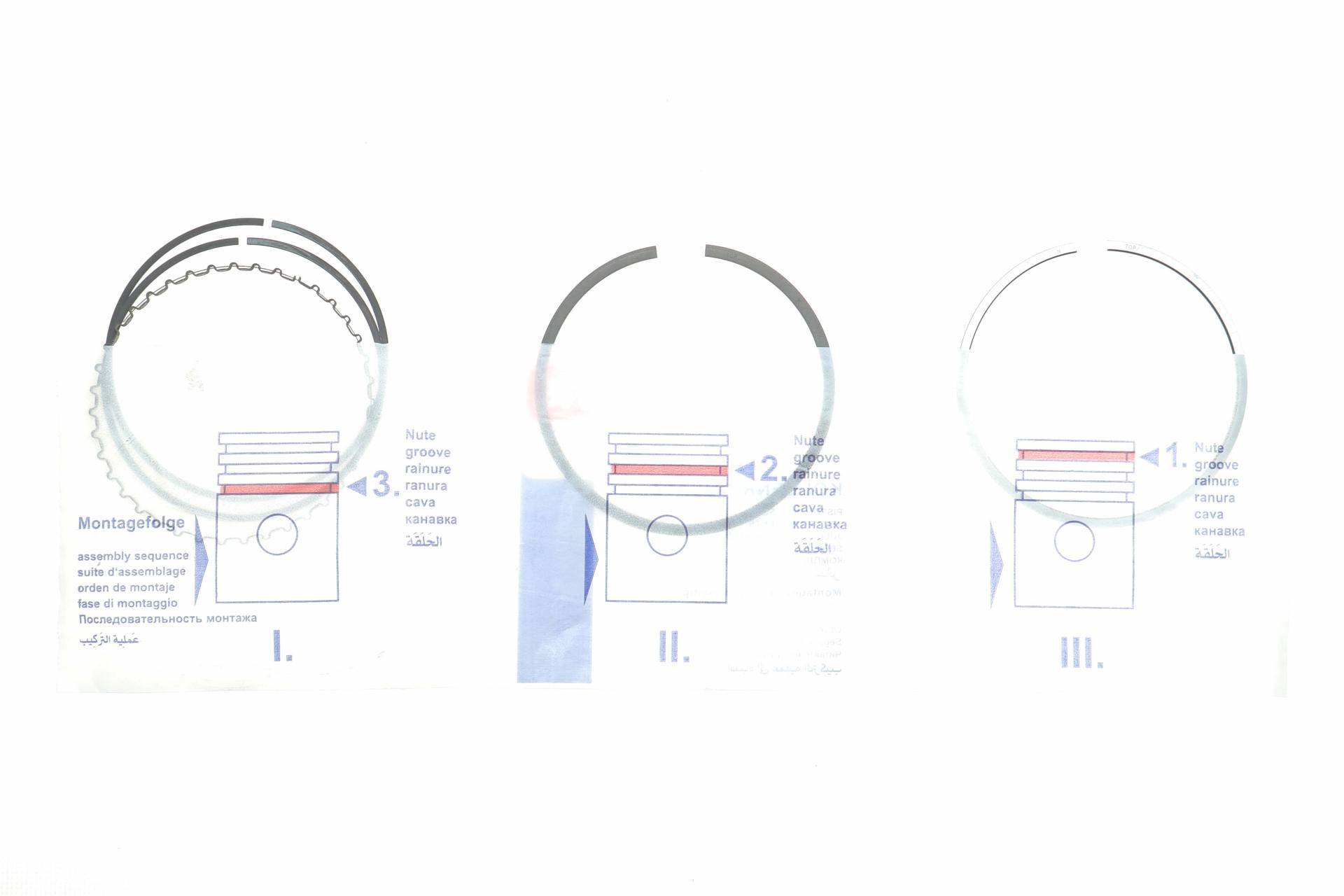 Кільця поршневі BMW 3 (E90)/5 (E60)/7 (F01-F04) 06-12 (84mm/STD) (1.5-1.5-2.5) N54/N55
