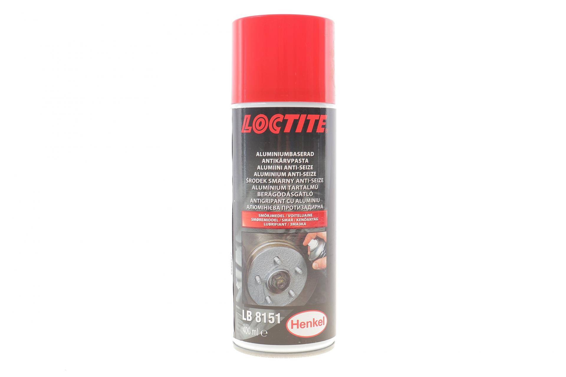 LOCTITE LB 8151, 400ML EGFD Протизадирна змазка з вмістом графіту та алюмінію (до +900°С.)