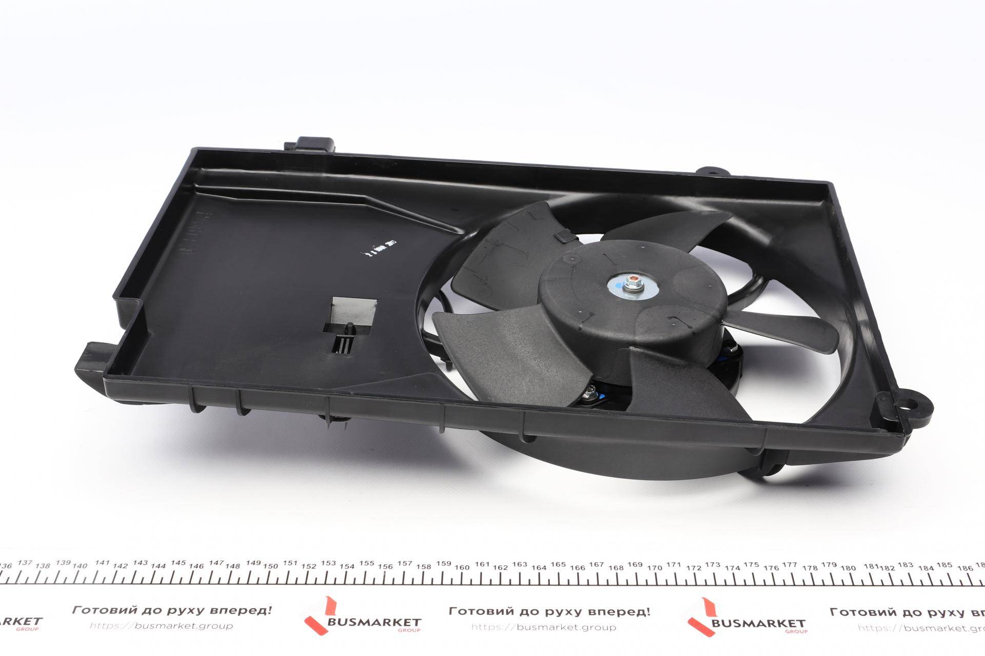 Вентилятор радіатора Chevrolet Aveo 1.4-1.5 05- (з дифузором)