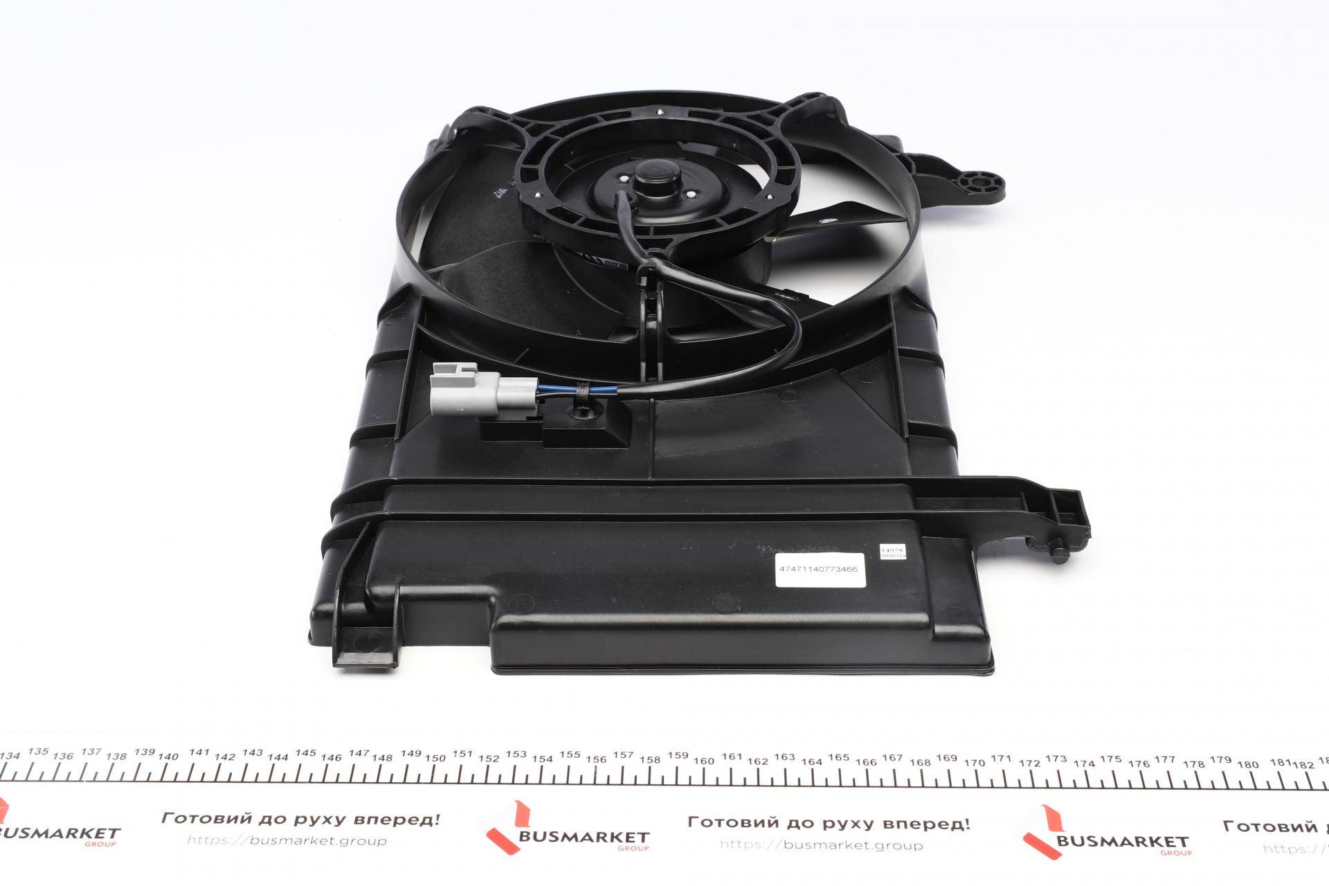 Вентилятор радіатора Chevrolet Aveo 1.4-1.5 05- (з дифузором)