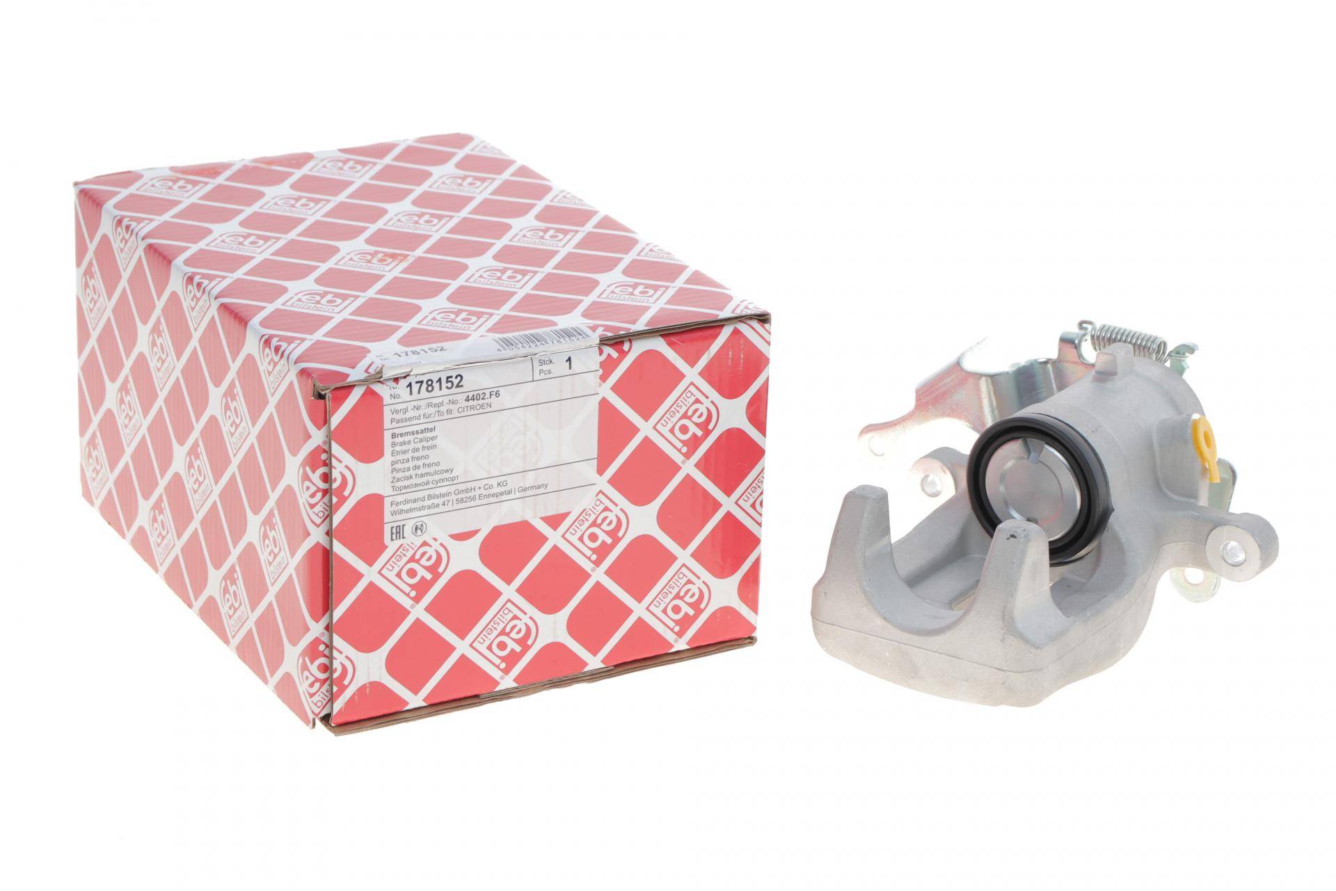 Супорт гальмівний (задній) (R) Citroen Berlingo/Peugeot Partner1.6HDi 08- (d=38mm)