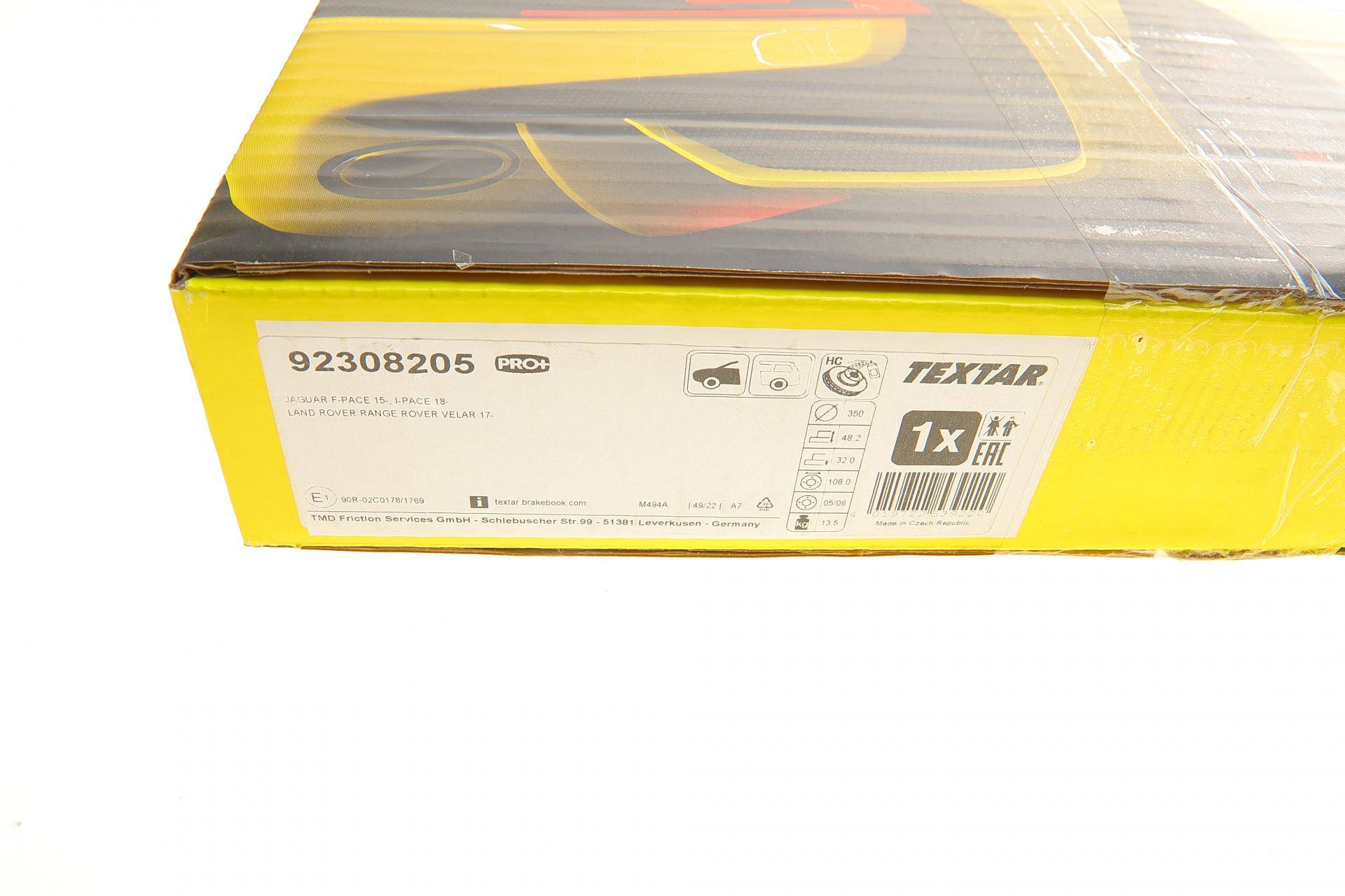 Диск гальмівний (передній) Land Rover Range Rover Velar 2.0/3.0 17- (350x32) PRO+