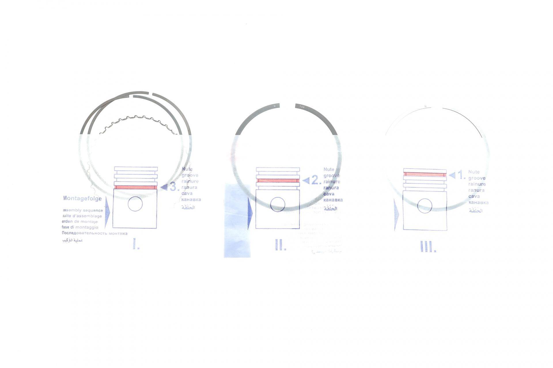 Кільця поршневі Opel Astra G/H/Vectra B/C 2.0/2.2 00- (86.00mm/STD) (1.2-1.5-2.5)