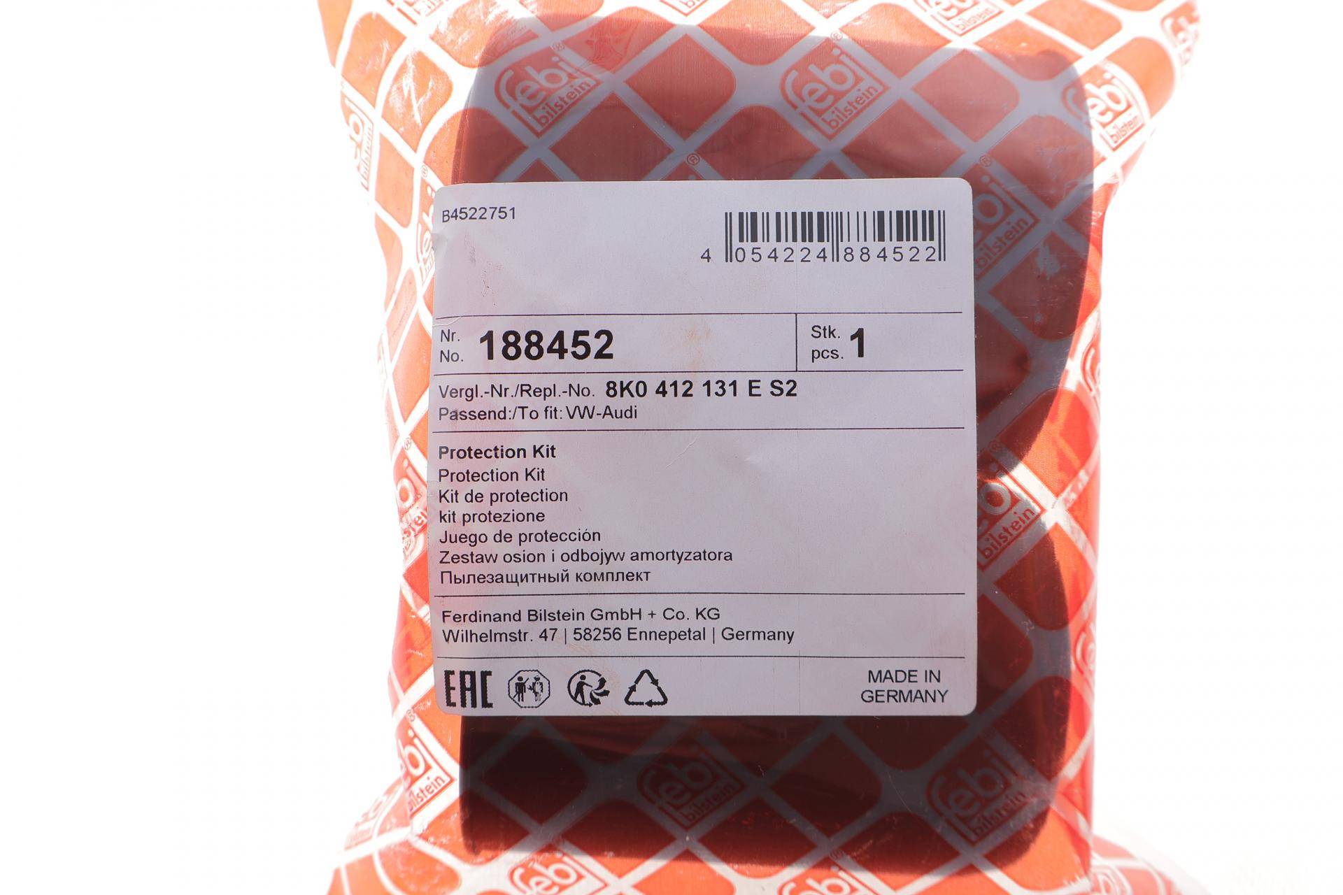 Пильник + відбійник амортизатора (переднього) (к-кт 2шт) Audi A4 2.0 TDI 07-15