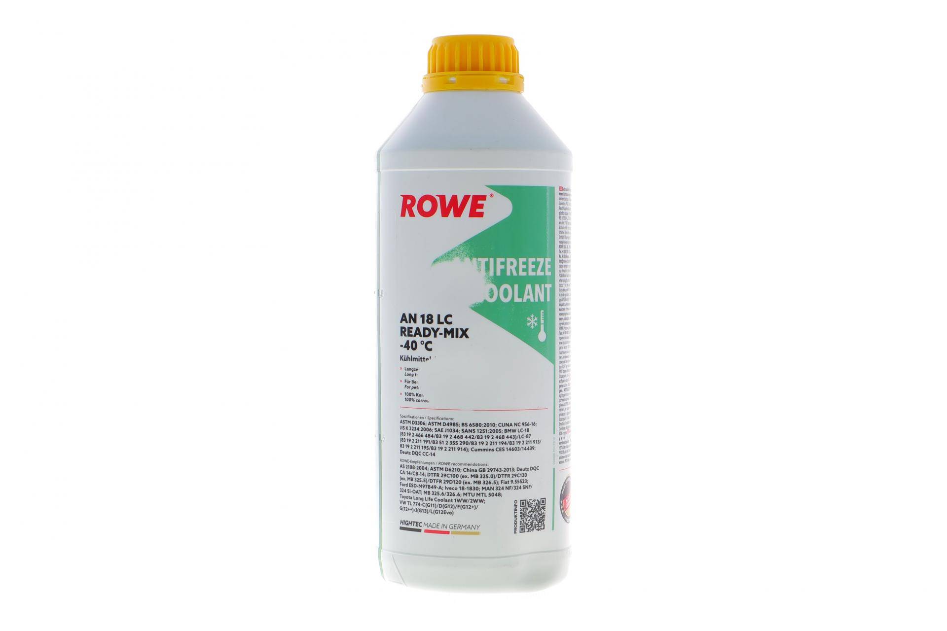 Антифриз (зелений) 1.5L HIGHTEC ANTIFREEZE COOLANT AN 18 LC READY-MIX (-40°C)