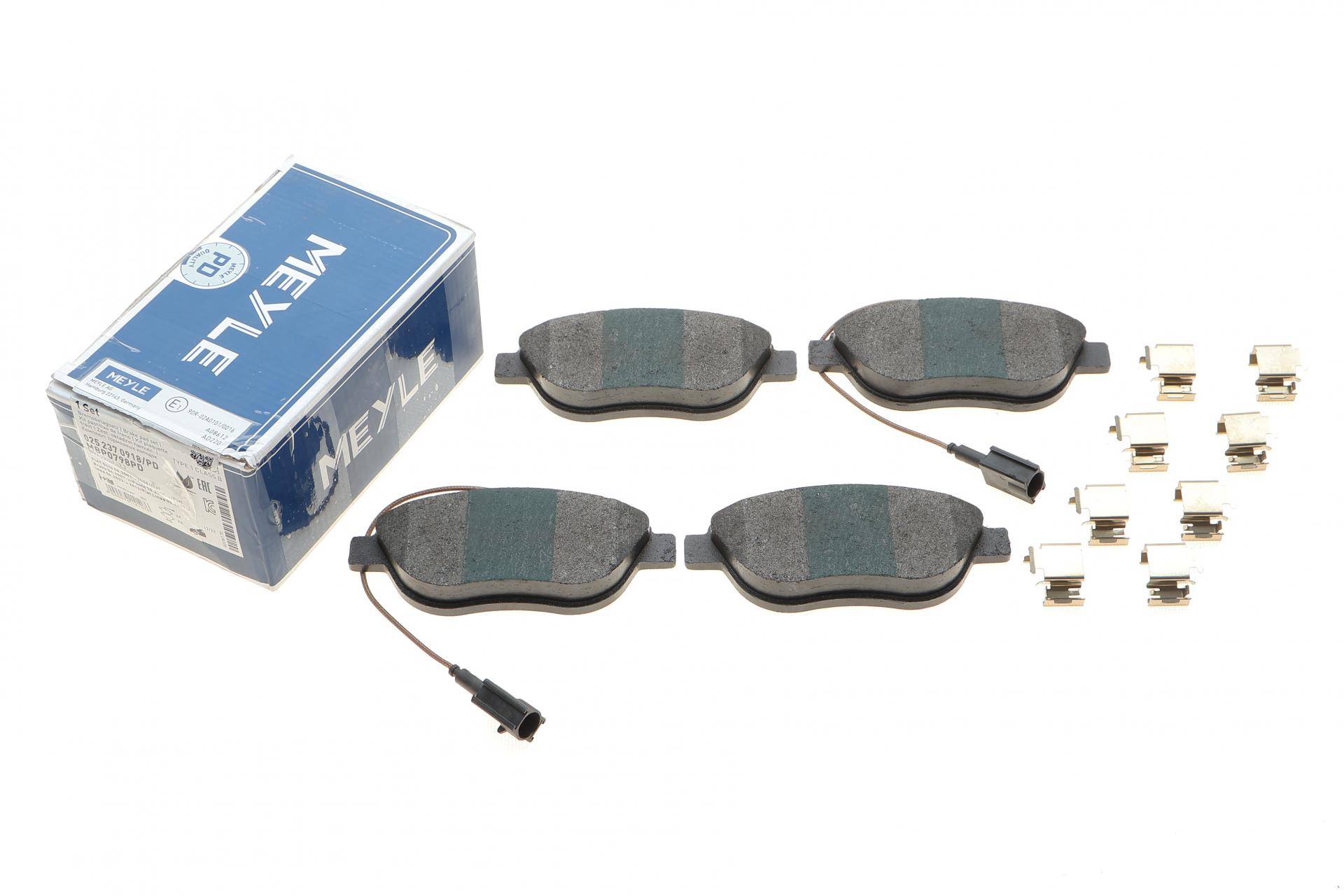 Колодки гальмівні (передні) Fiat Punto 1.3-1.6 D 09- (137x57.4) (з датчиком)