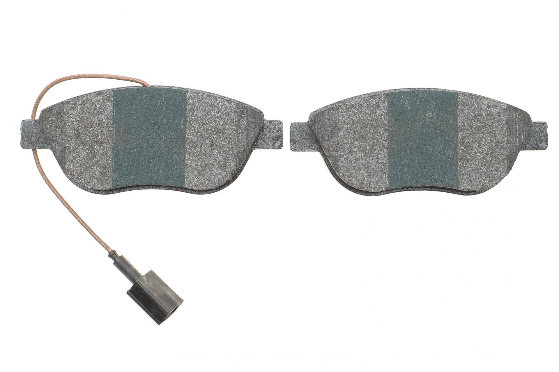 Колодки гальмівні (передні) Fiat Punto 1.3-1.6 D 09- (137x57.4) (з датчиком)