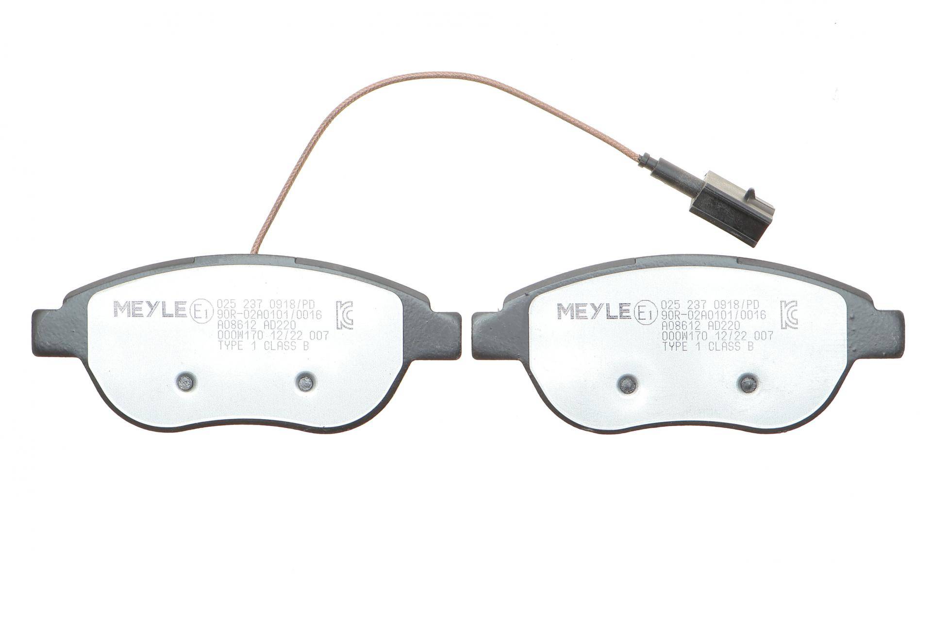 Колодки гальмівні (передні) Fiat Punto 1.3-1.6 D 09- (137x57.4) (з датчиком)