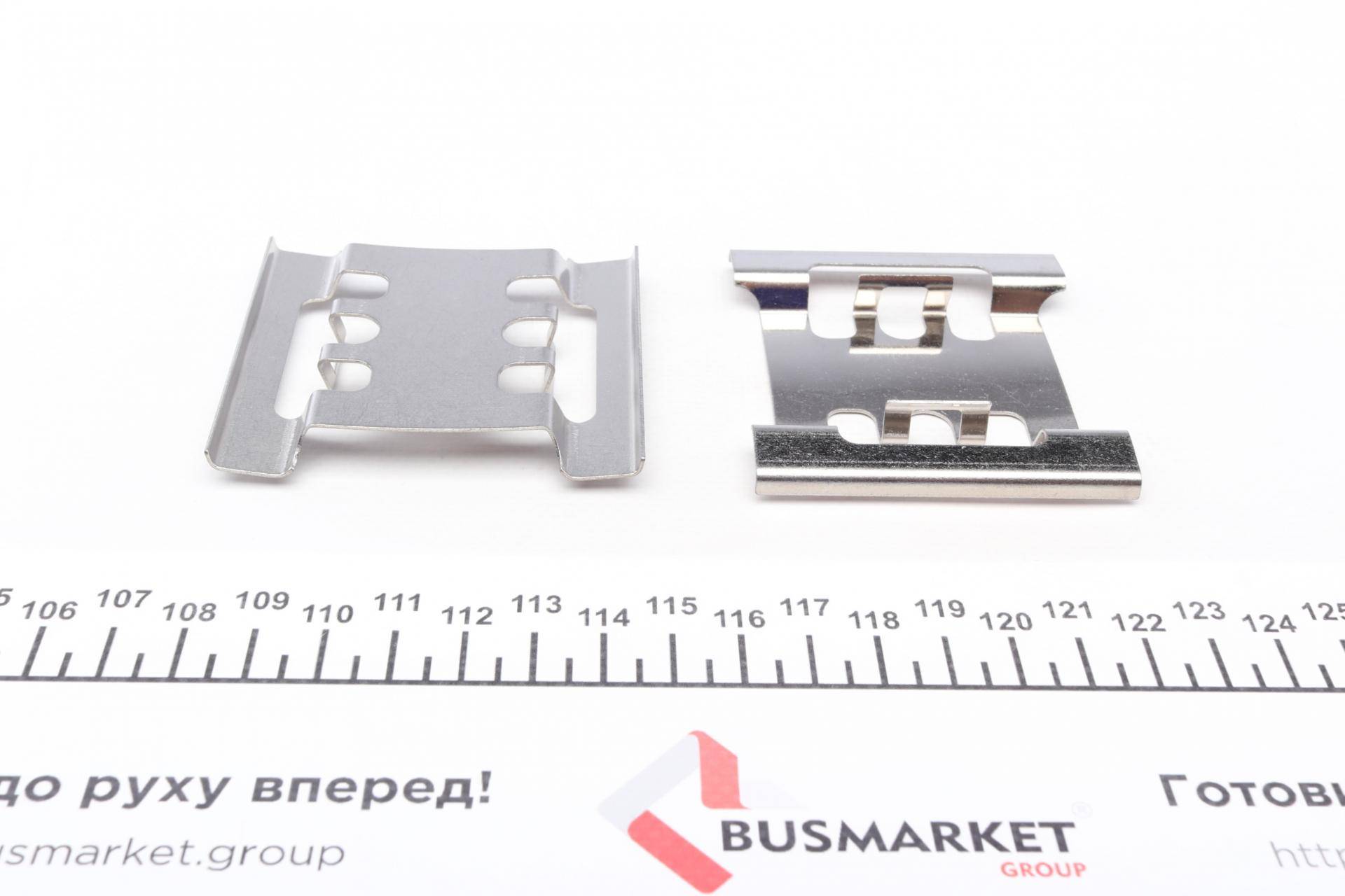 Планка супорта (переднього) прижимна (к-кт) Renault Master 01- (Bosch)