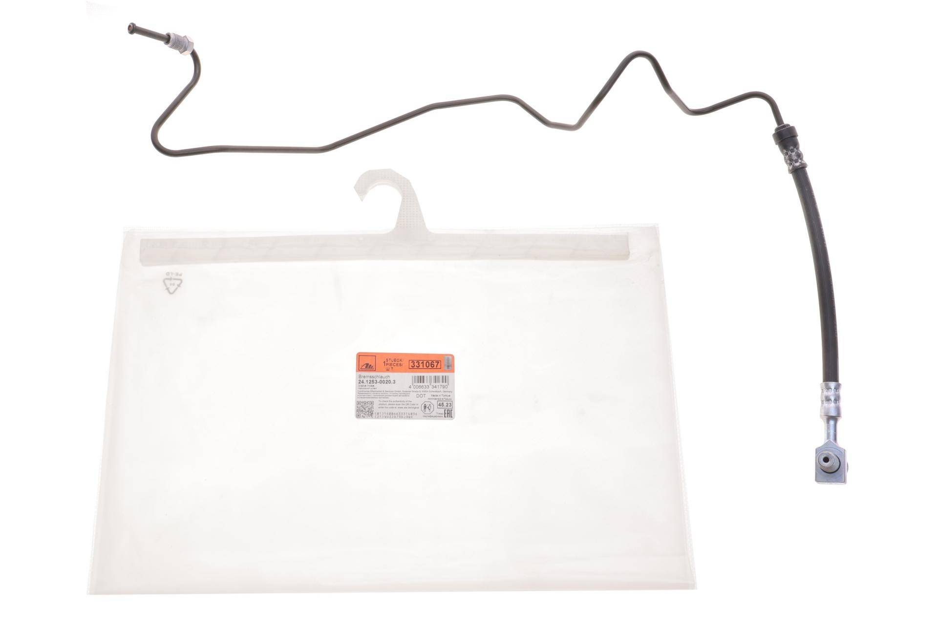 Шланг гальмівний (задній) VW Golf IV/Skoda Octavia 96- (R) (L=233mm)