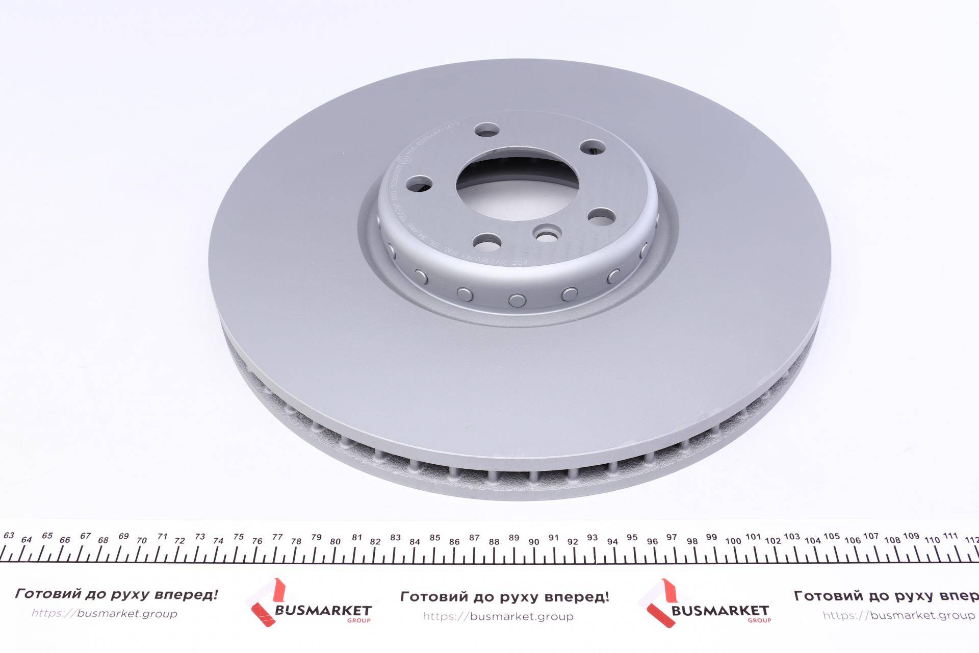 Диск гальмівний (передній) BMW X5/X6 06- (385x36) (R) PRO+