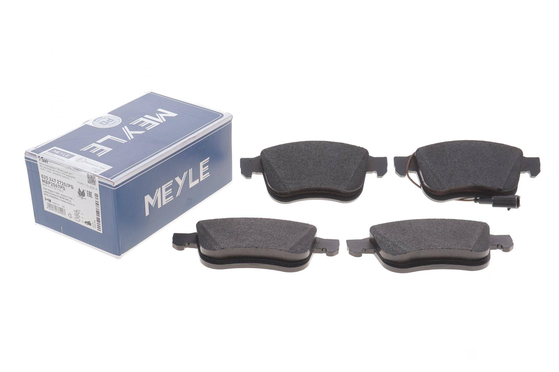 Колодки гальмівні (передні) Fiat Doblo 10- (Ate)