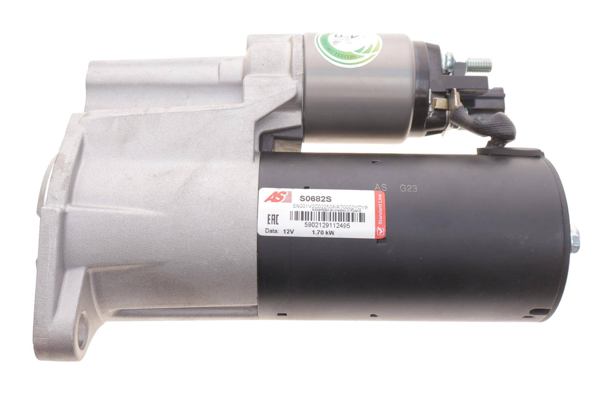 Стартер VW Touareg 3.6 V6 FSI 05-10/Touran 2.0 TDI 10-15 (12V/1.7kw) (z=9)