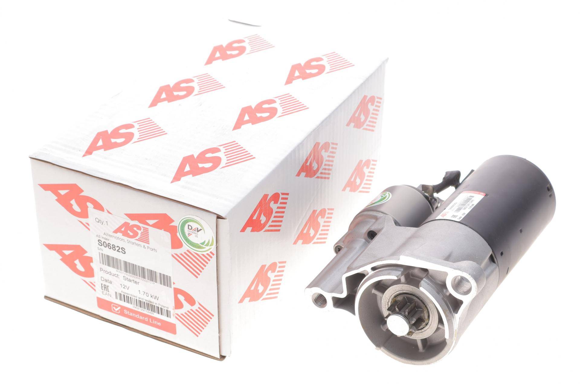 Стартер VW Touareg 3.6 V6 FSI 05-10/Touran 2.0 TDI 10-15 (12V/1.7kw) (z=9)