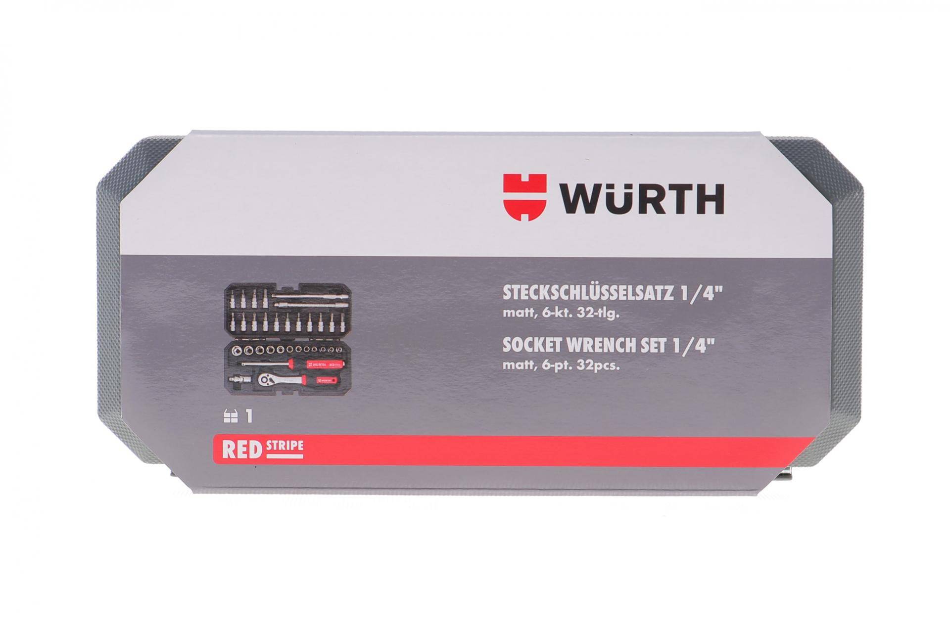 Набір головок торцевих з тріскачкою 1/4" 32 од.