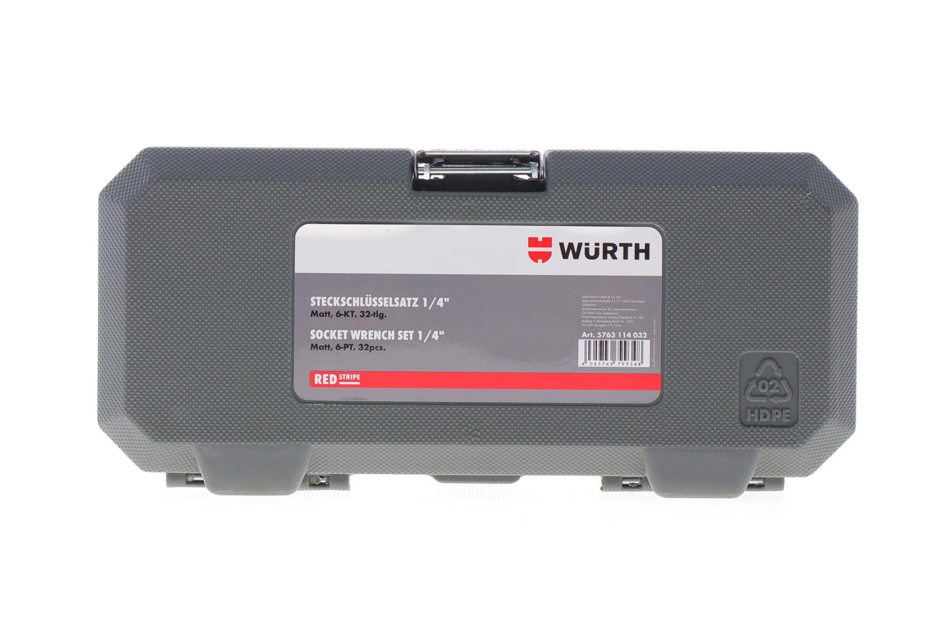 Набір головок торцевих з тріскачкою 1/4" 32 од.