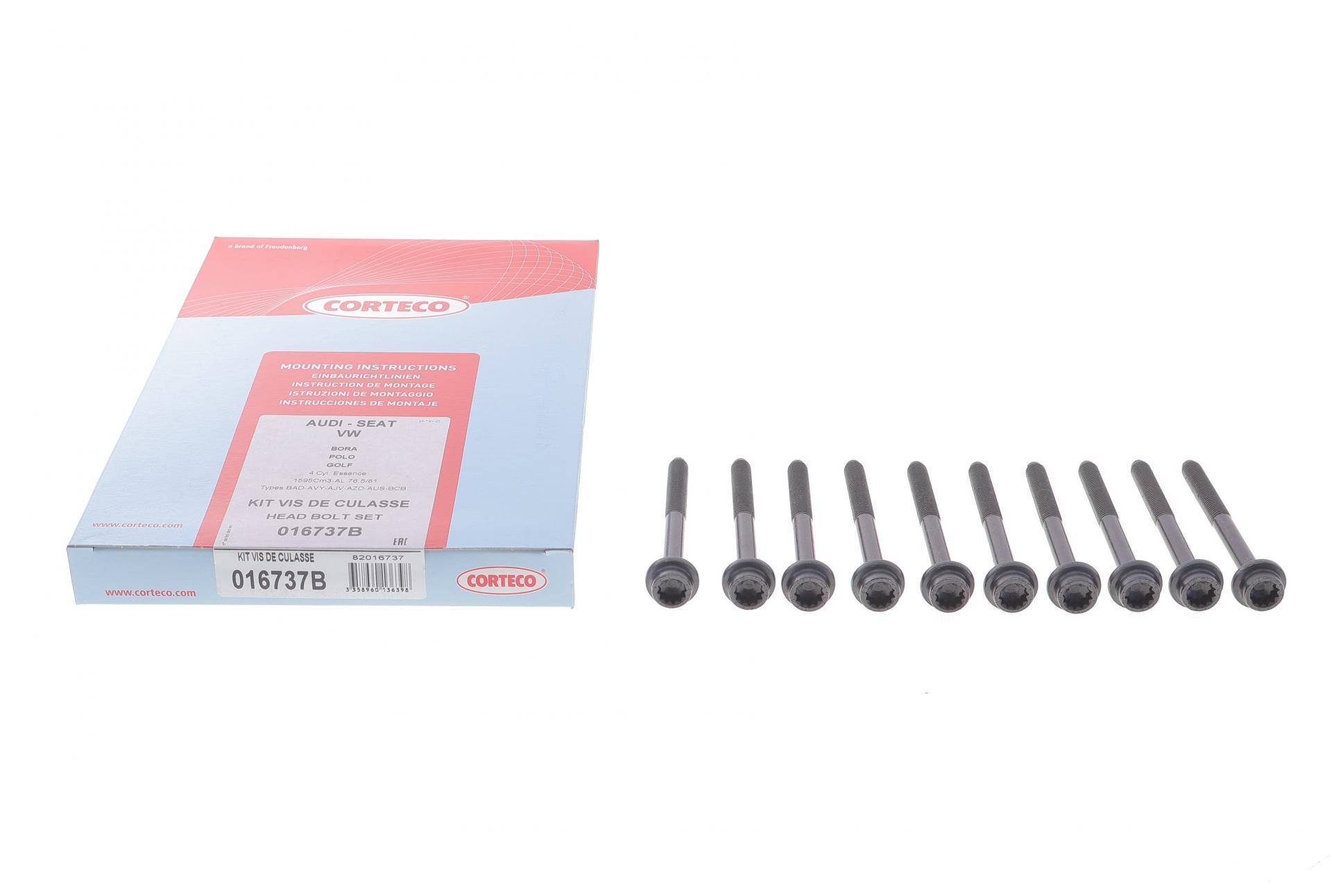 Болти головки (к-кт 10шт.) Audi A2/Seat Leon/VW Polo/Bora 1.6FSI 98-06