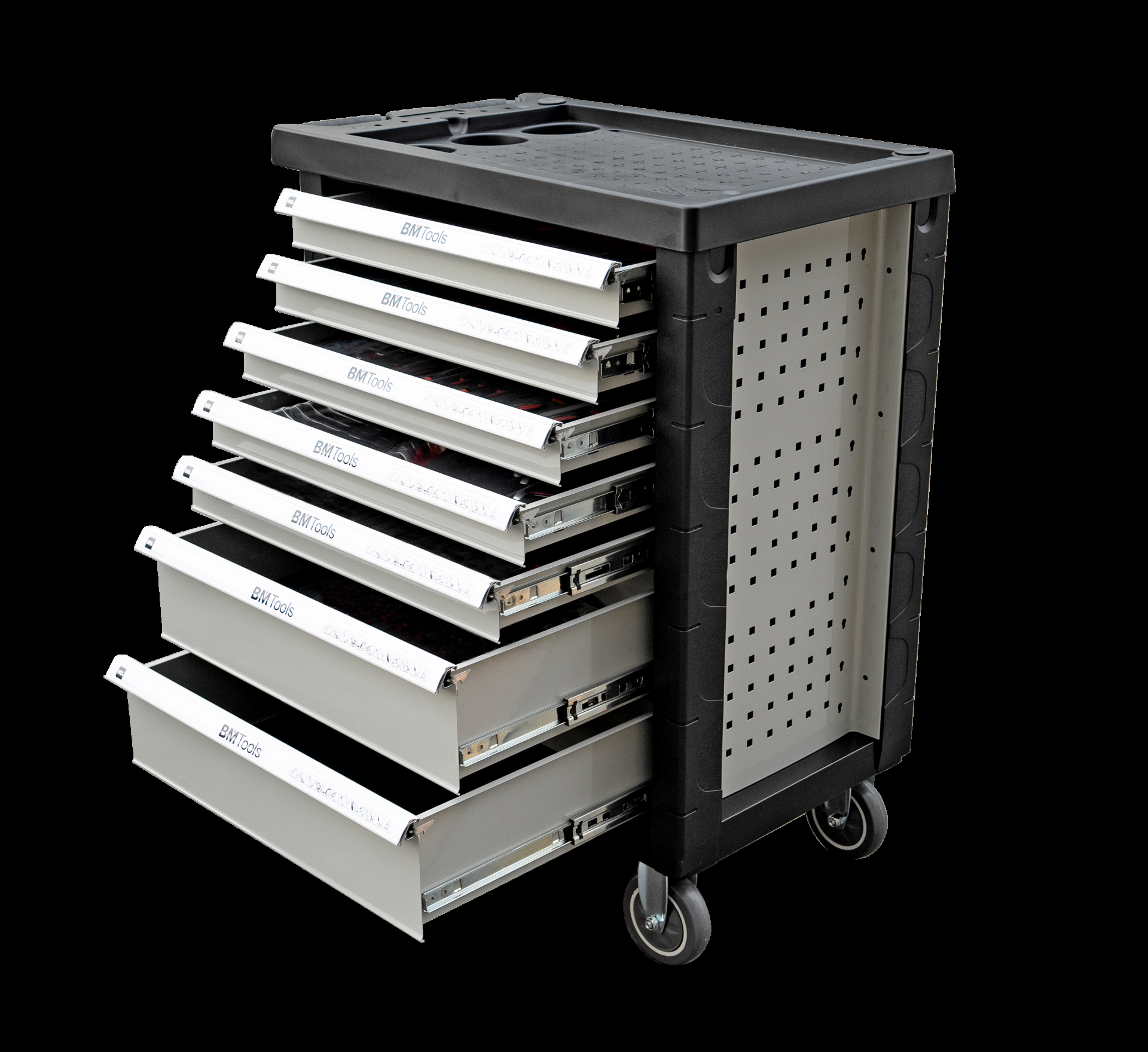 Візок з інструментами 7 секцій 172 од. (сірий)