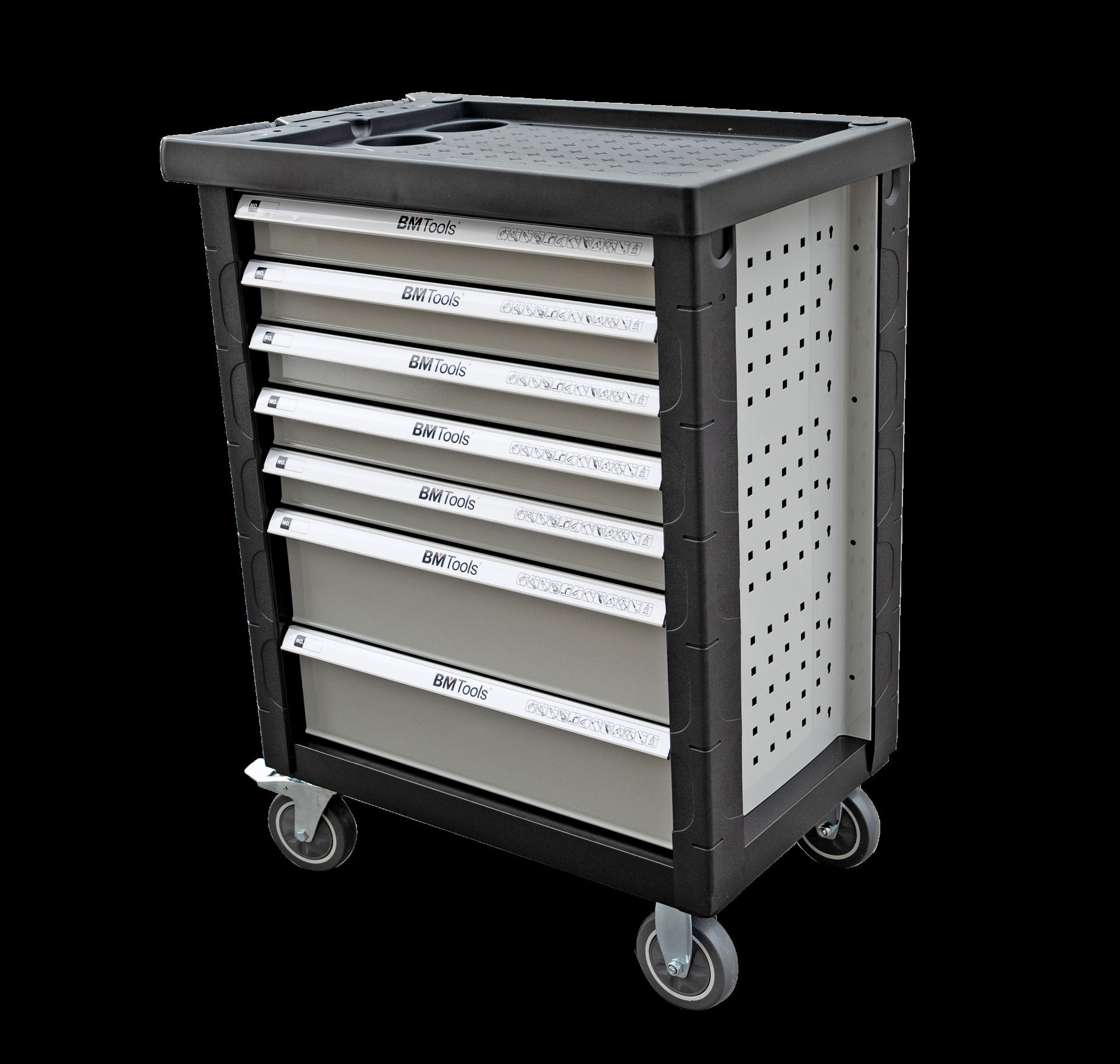 Візок з інструментами 7 секцій 172 од. (сірий)