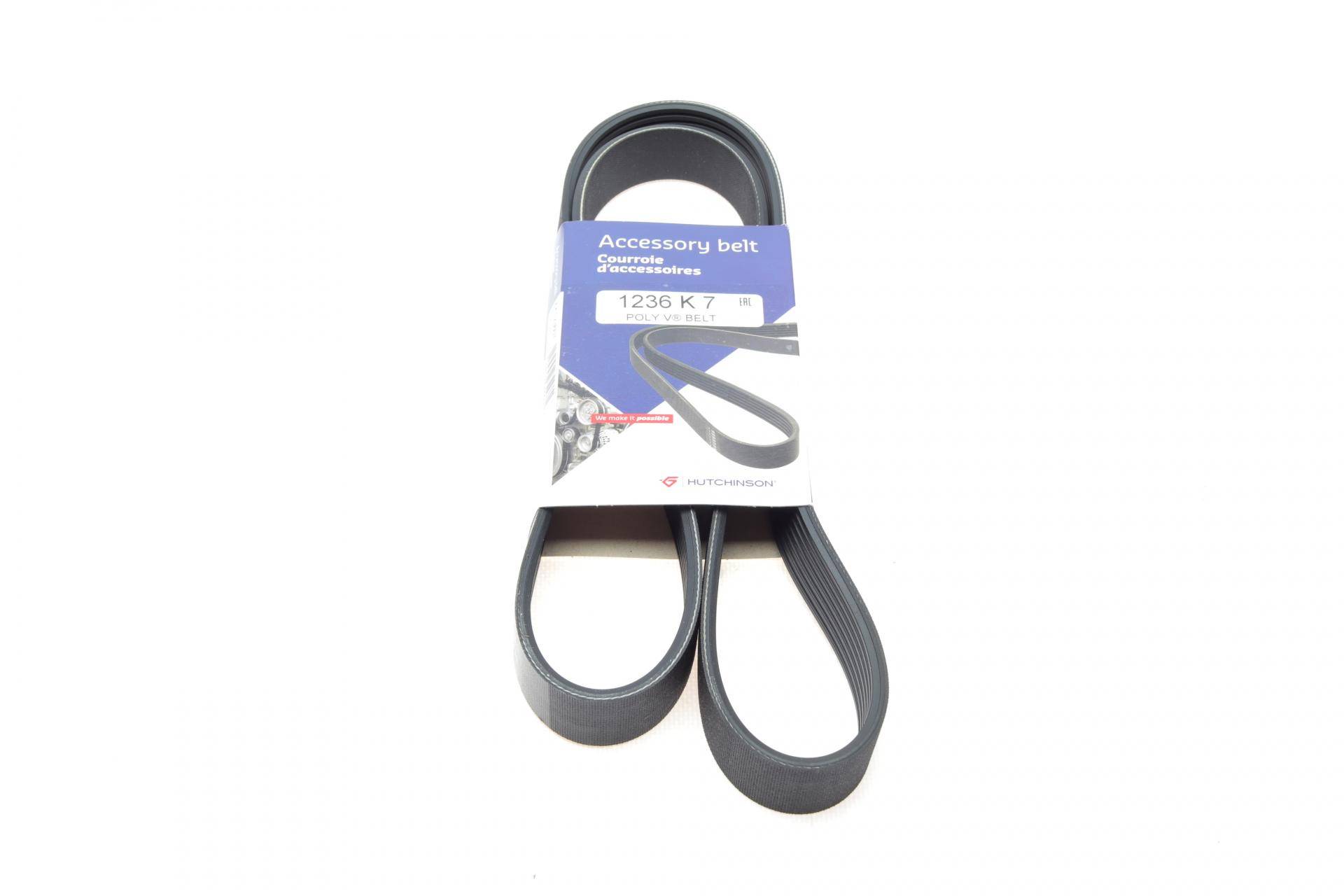 Ремінь генератора Fiat Ducato 2.3D 06- (7PK1236)