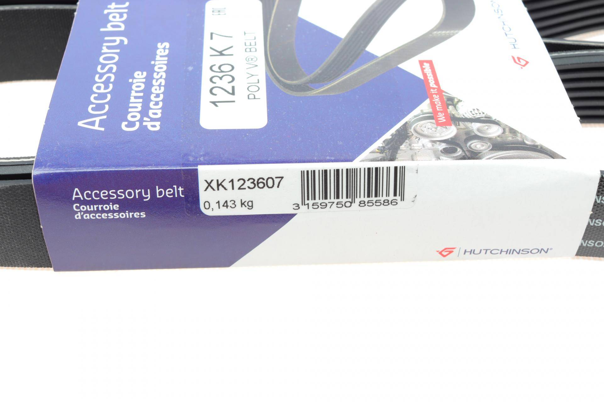 Ремінь генератора Fiat Ducato 2.3D 06- (7PK1236)