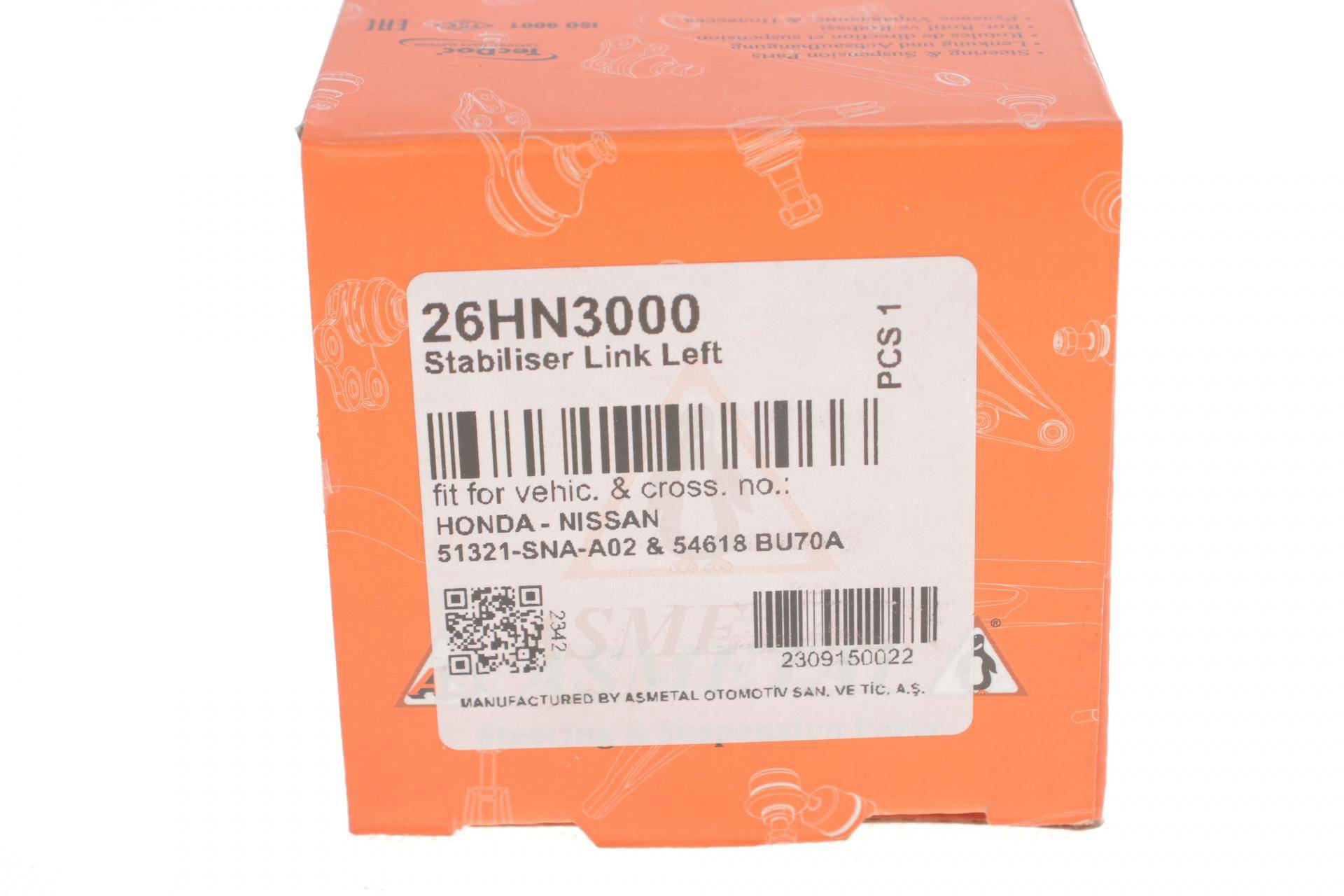 Тяга стабілізатора (переднього) (L) Honda Civic 02-10