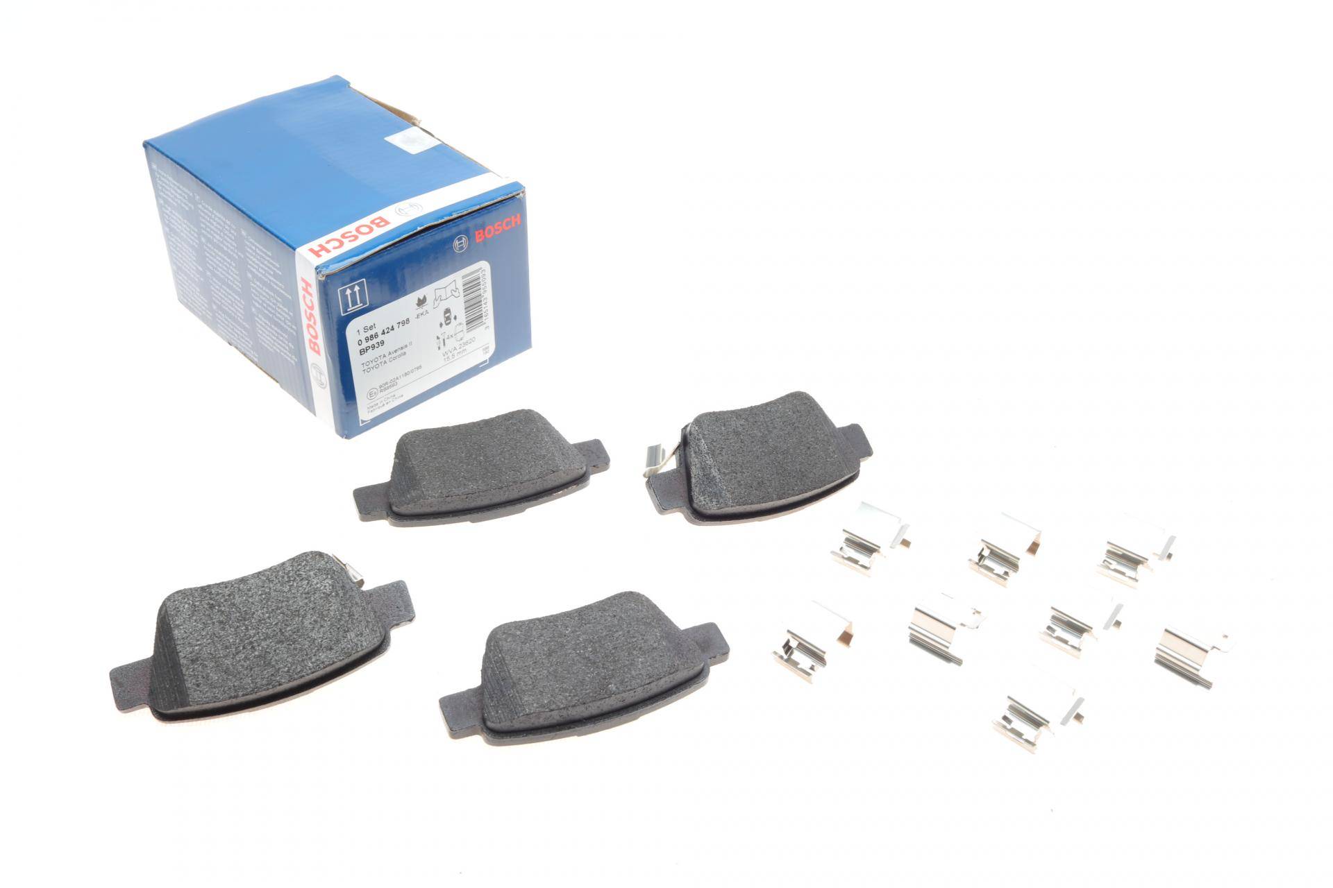 Колодки гальмівні (задні) Toyota Avensis/Corolla 1.6-2.4i 03-09