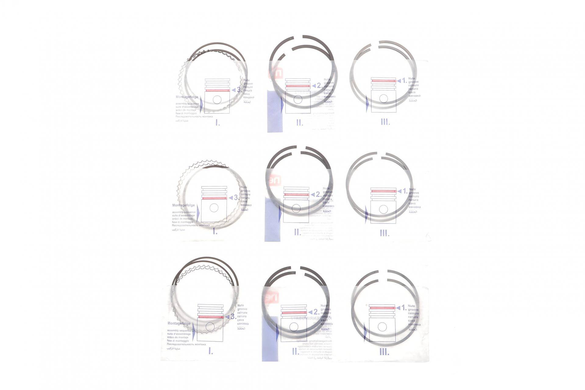 Кільця поршневі Ford Maverick 3.0 V6 01- (89.00mm/STD) (1.2-1.5-2.5)