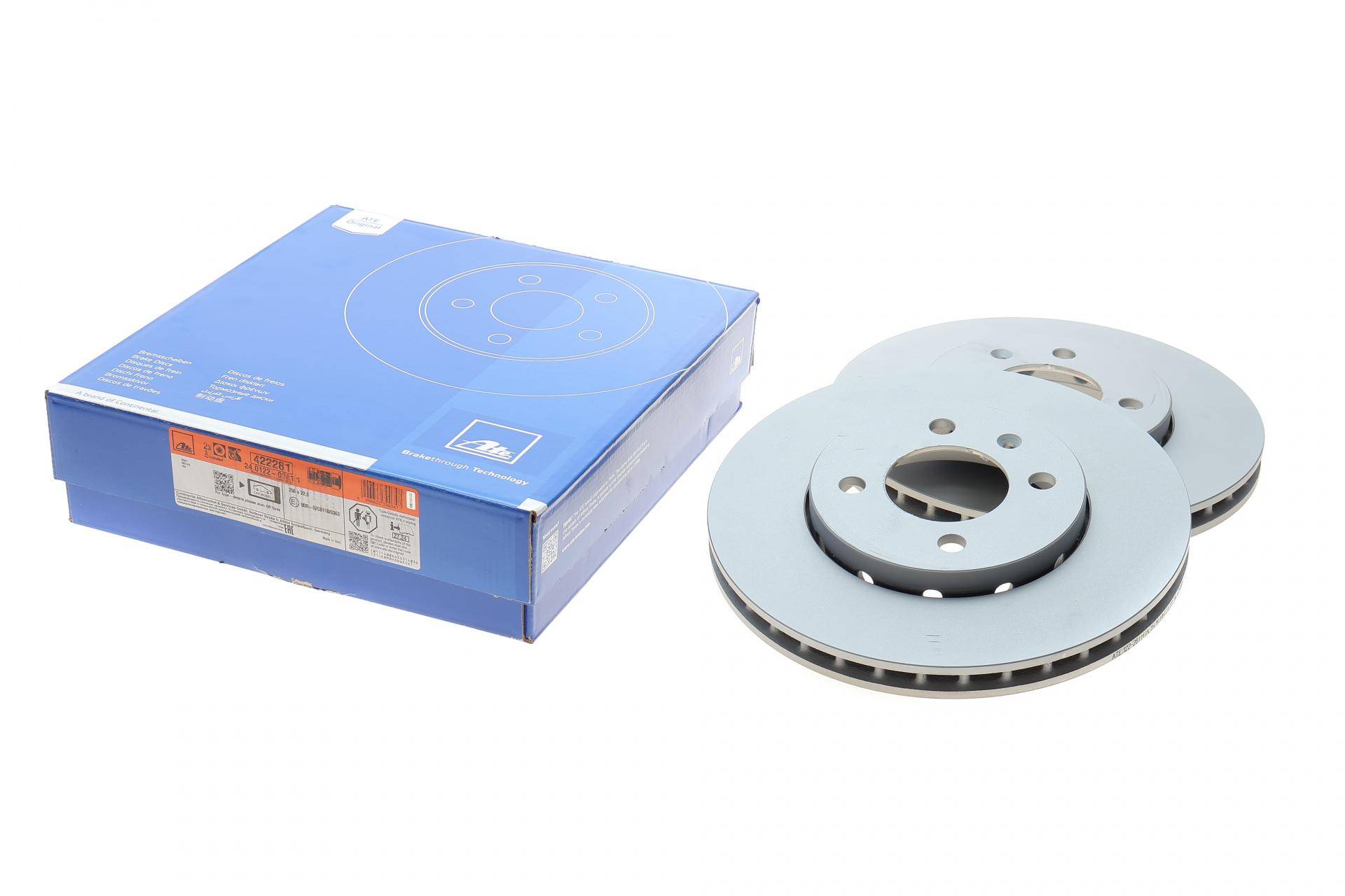 Диск гальмівний (передній) Skoda Citigo 1.0 11-19/VW Up 1.0 12- (256x22) (з покриттям) (вент.)