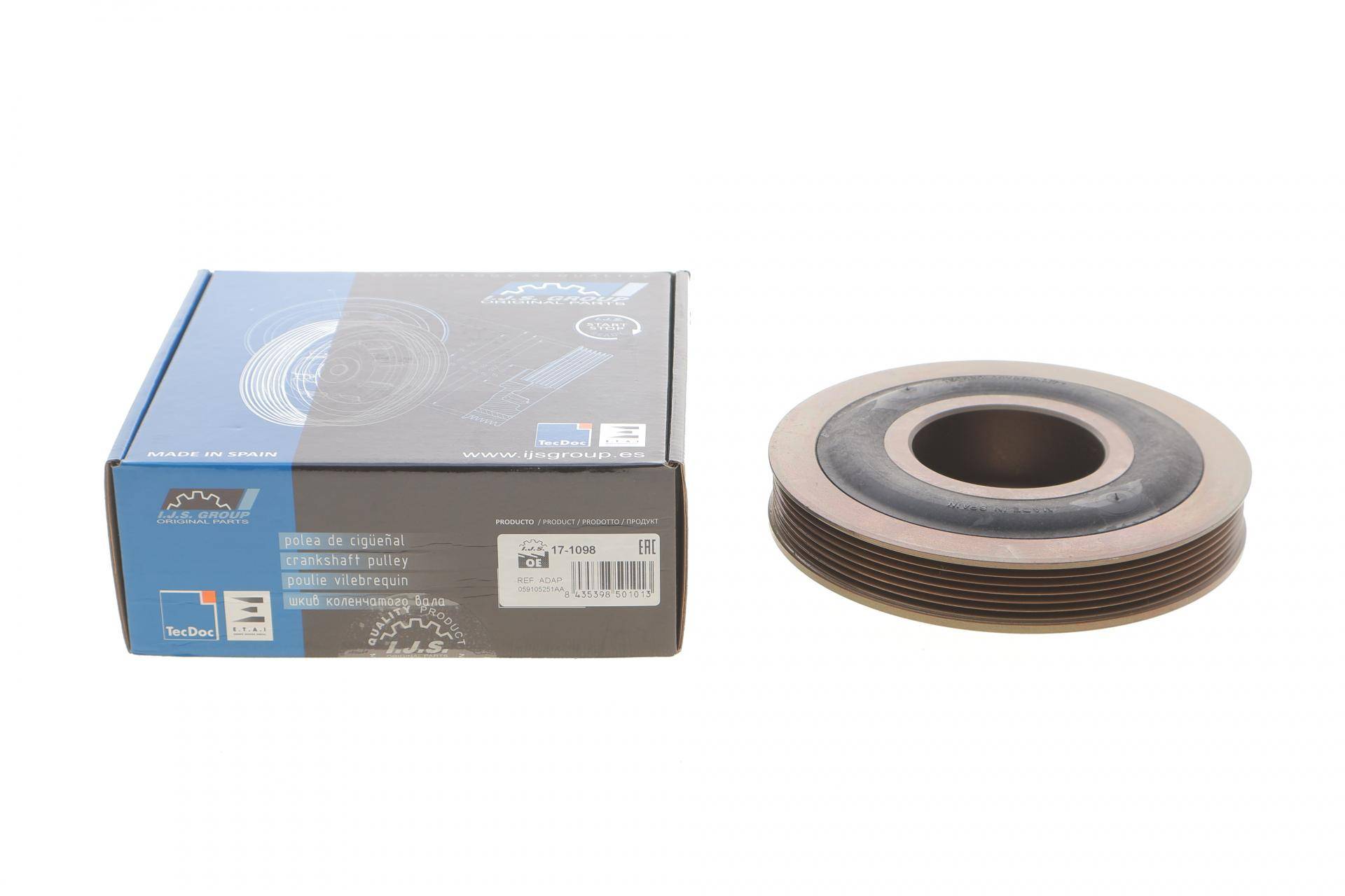 Шків колінвалу Audi A6/Q7VW Touareg 2.7/3.0TDI 02- (6PK)