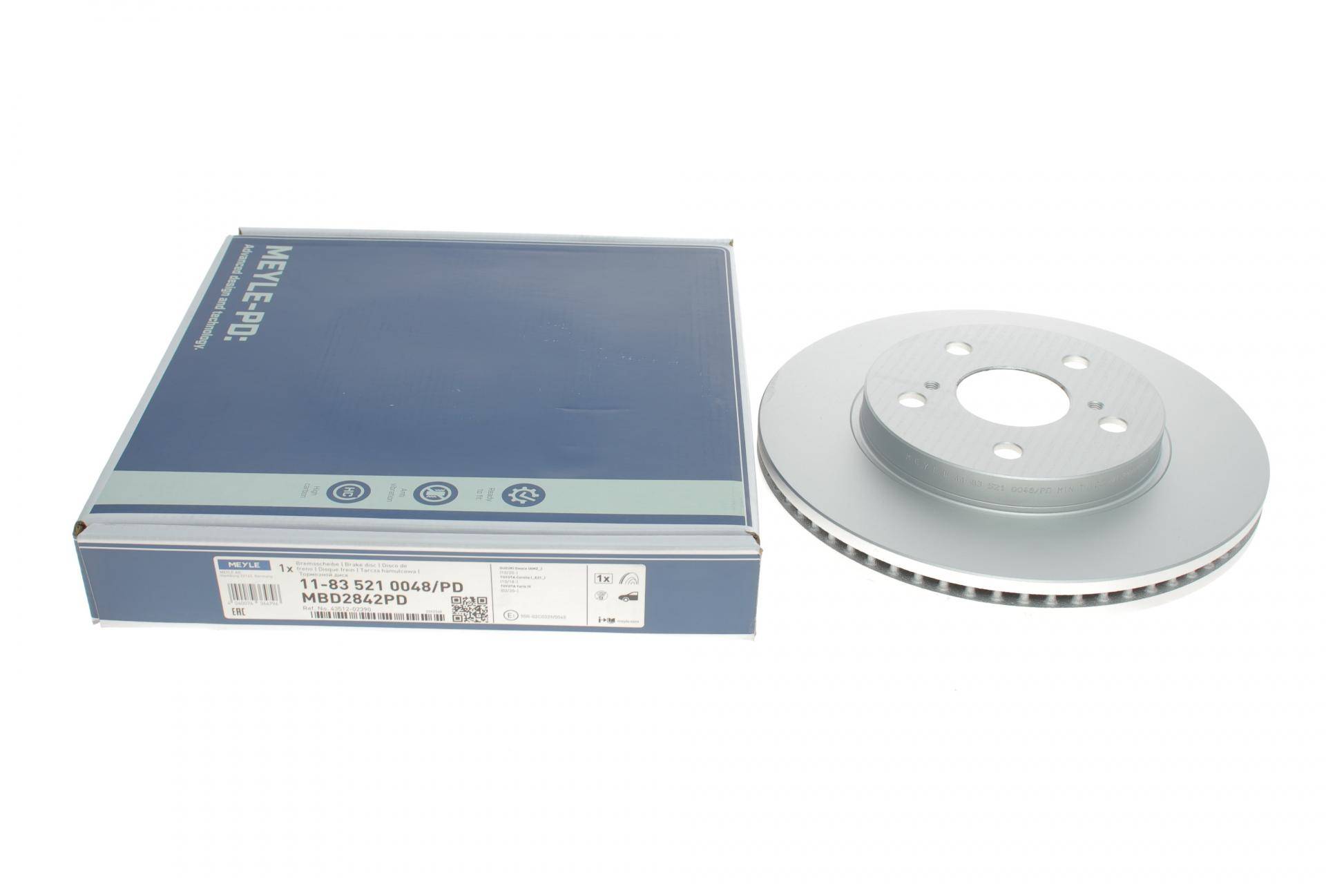 Диск гальмівний (передній) Toyota Corolla 18- (282x25) (вентильований)