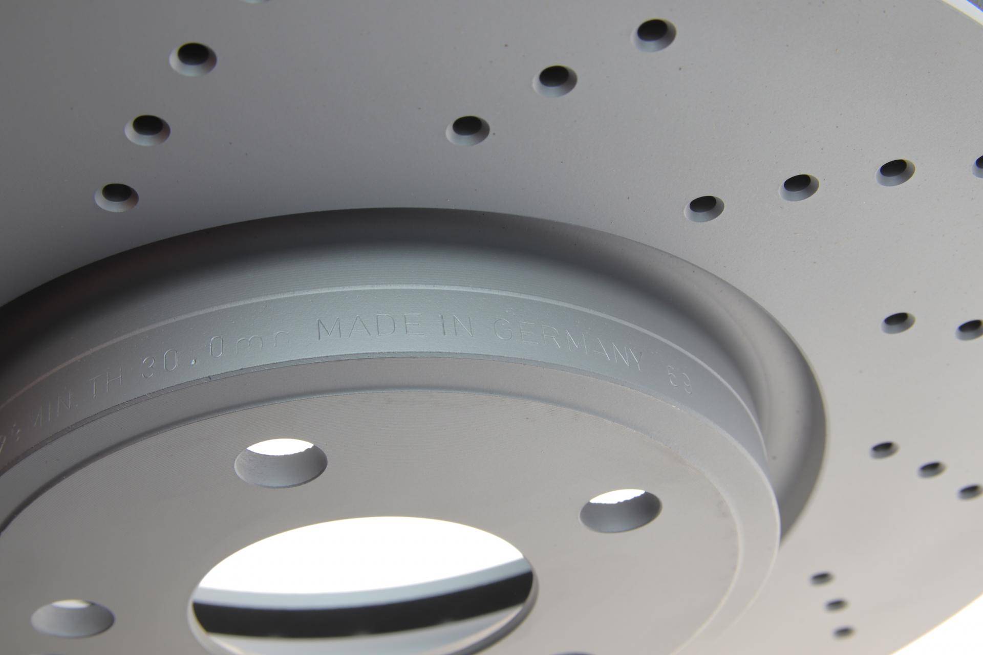 Диск гальмівний (передній) MB CLS (C218) 11- (322x32) (з вентиляцією) (з отворами) (з покриттям)