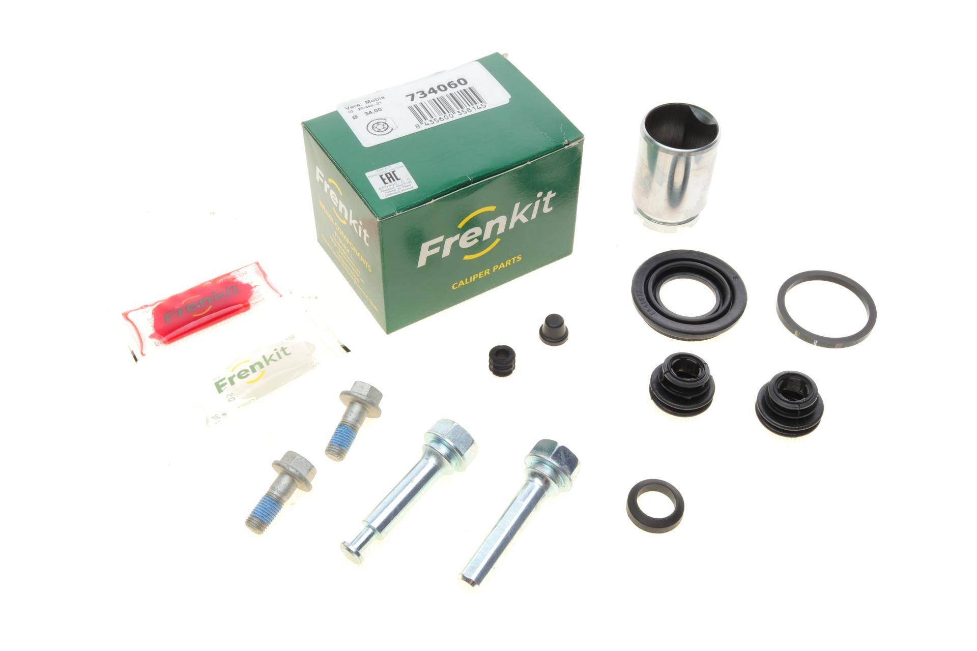 Ремкомплект супорта (заднього) Hyundai i30/KIA Cee'd 07- (d=34mm) (+поршень/направляюча) (Mobis)