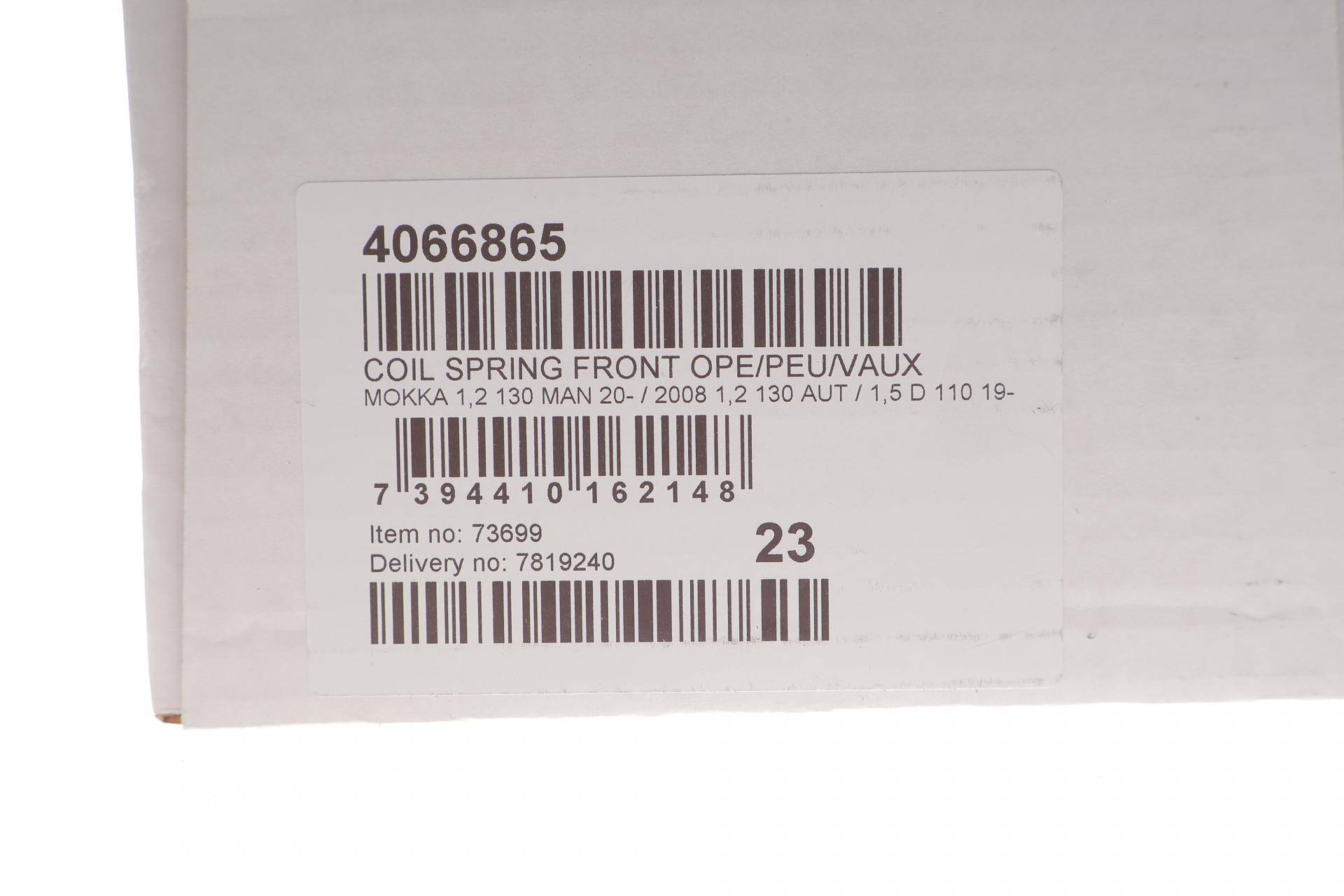 Пружина (передня) Opel Mokka 1.2 20-/Peugeot 2008 II 1.2 (АКПП)/1.5 HDI 19- (SUV)