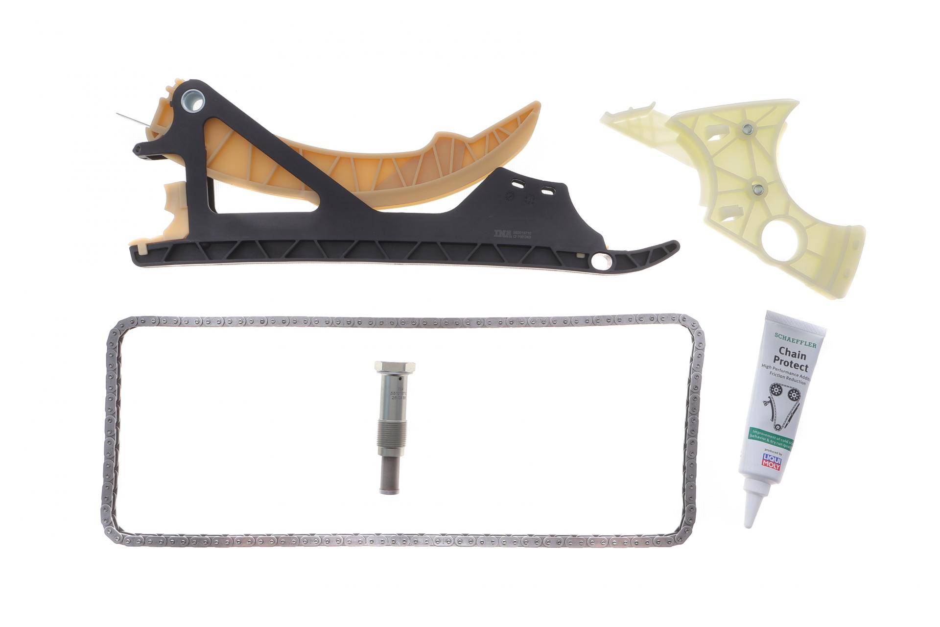 Комплект ланцюга ГРМ BMW 3 (E90)/5 (E60) 07-11 N43 B20, (ланцюг INA)