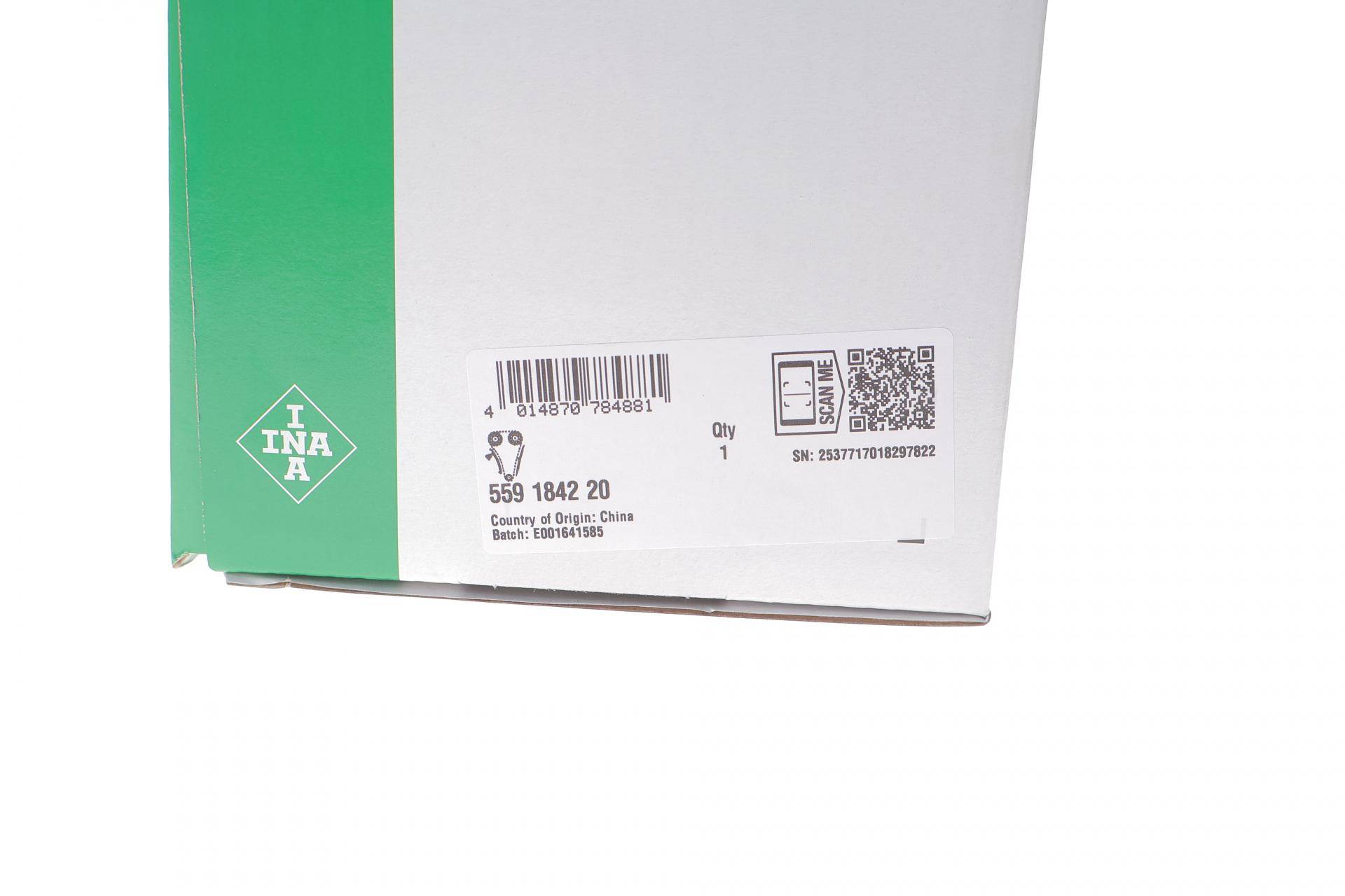 Комплект ланцюга ГРМ BMW 3 (E90)/5 (E60) 07-11 N43 B20, (ланцюг INA)